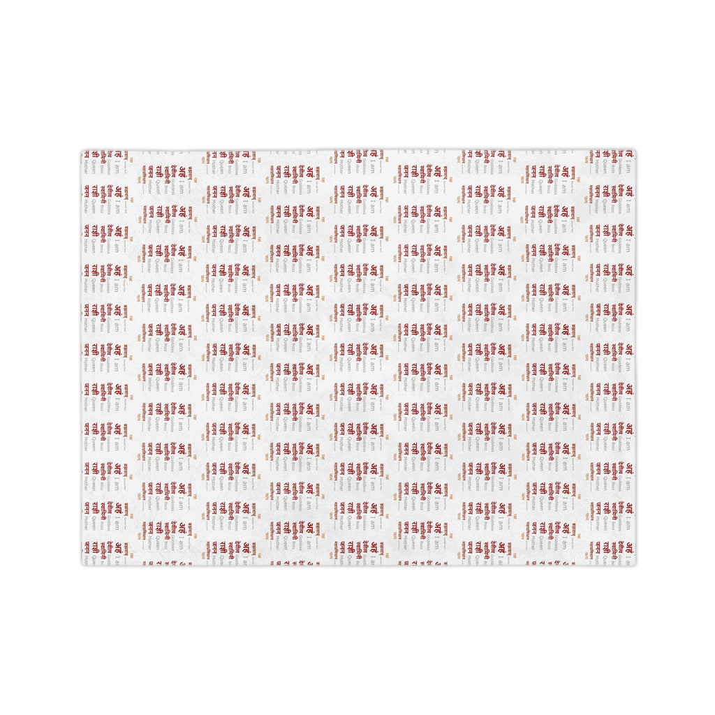 Raksha Brahmacharya Affirmation Blanket - Sanskrit & English | Bozz Queen