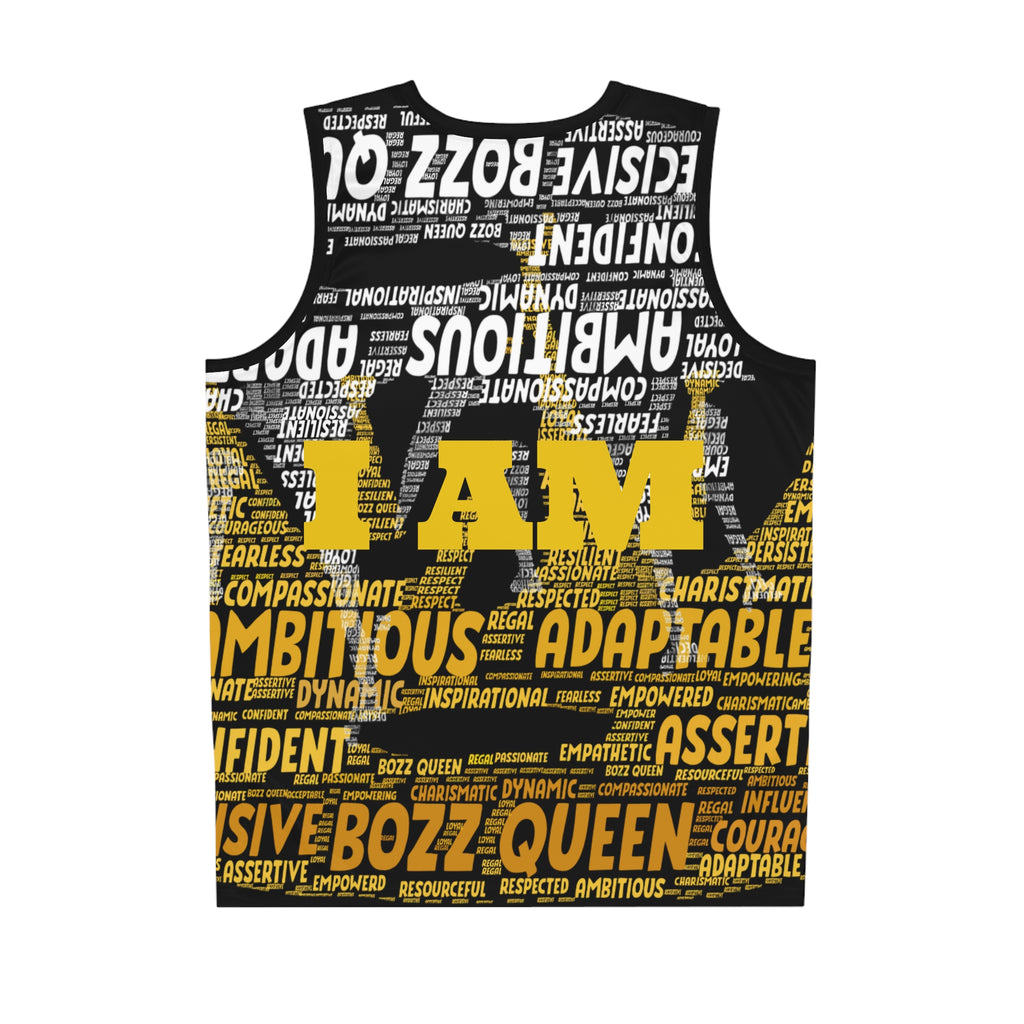 BOZZ QUEEN I AM Series Basketball Jersey - Empowering Athletic Wear