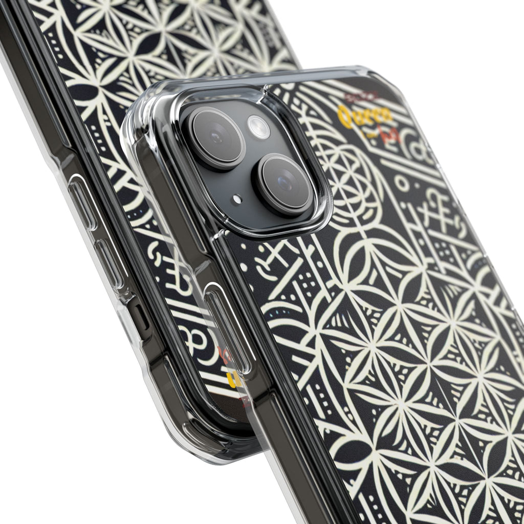 Magnetic Clear Impact Phone Cases with Geometric Design, Protective Cell Phone Covers, Unique Gift for Tech Lovers, Modern [...]