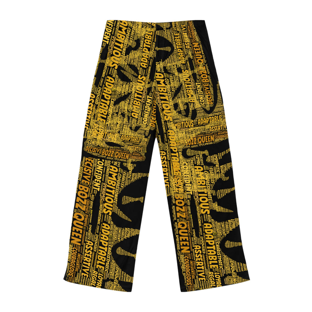 BOZZ QUEEN Empowering Women's Pajama Pants - Motivational Lounge Wear