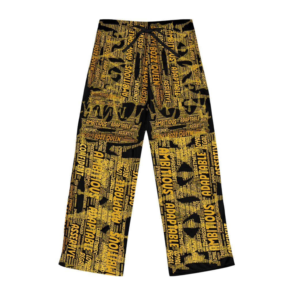 BOZZ QUEEN Empowering Women's Pajama Pants - Motivational Lounge Wear
