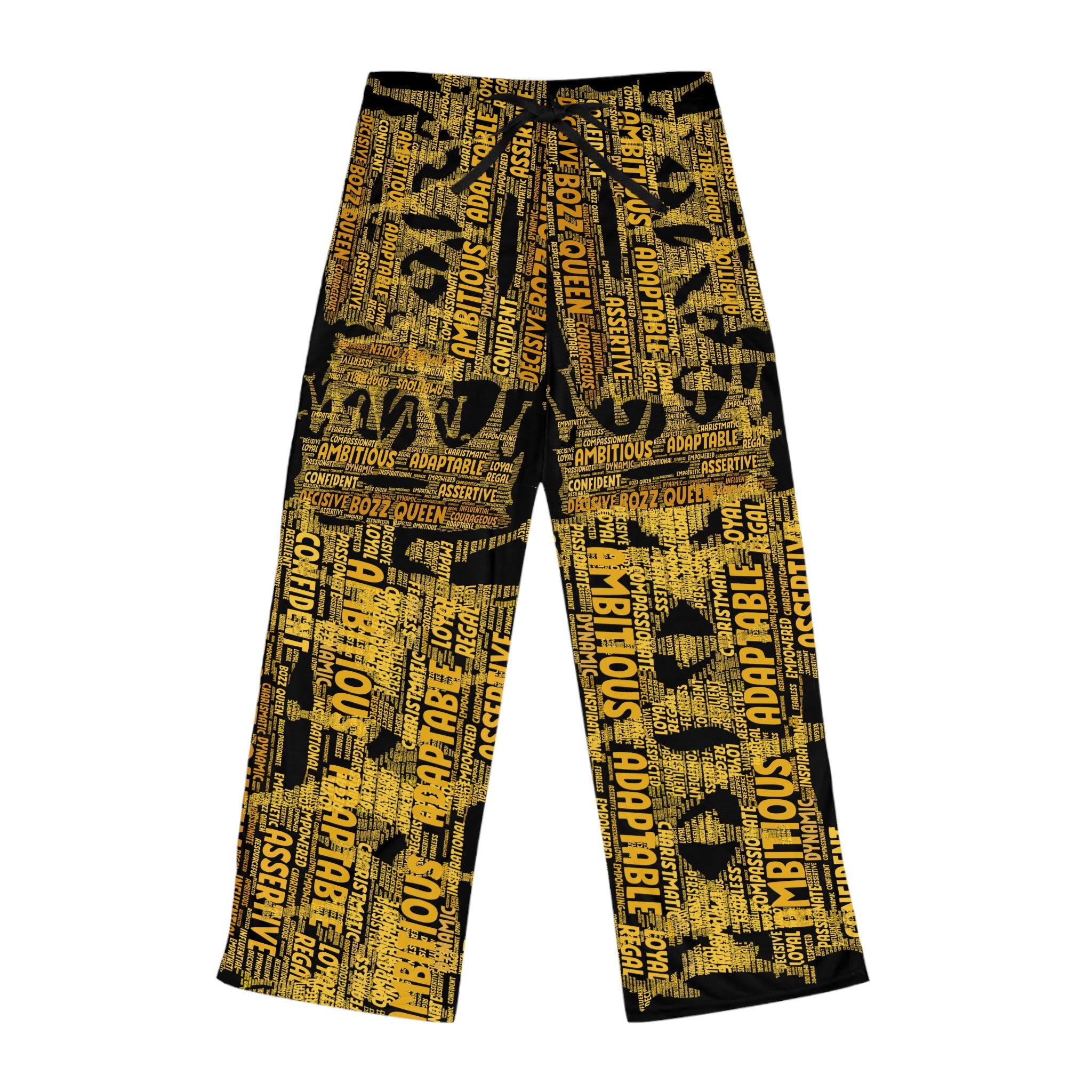 BOZZ QUEEN Empowering Women's Pajama Pants - Motivational Lounge Wear
