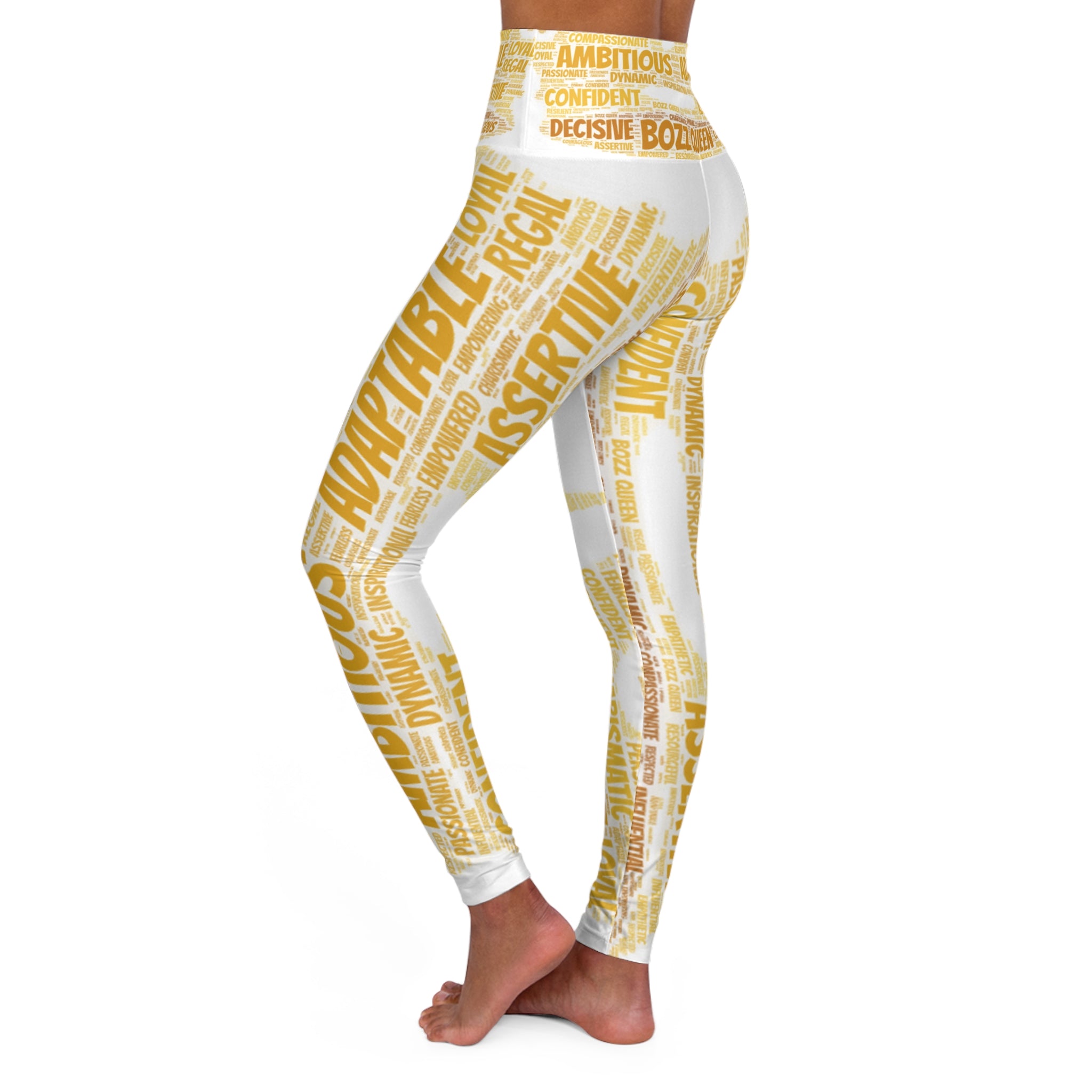 High Waisted Yoga Leggings (AOP)