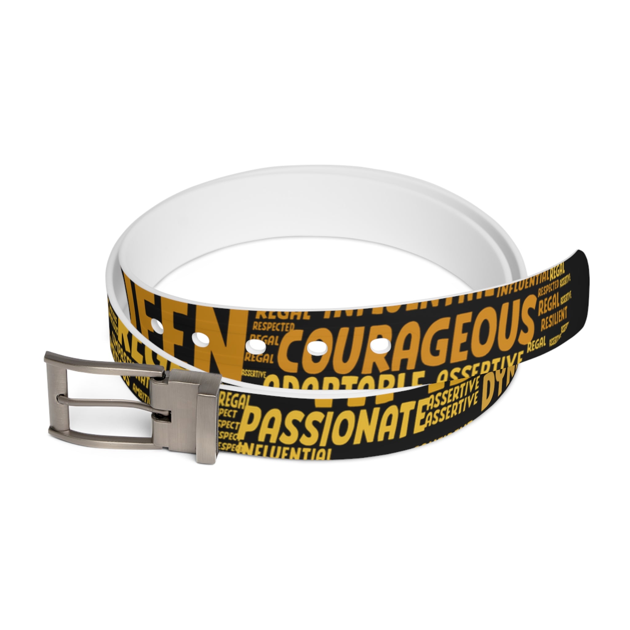 BOZZ QUEEN Motivational Belt - Empowering Quote Fashion Accessory