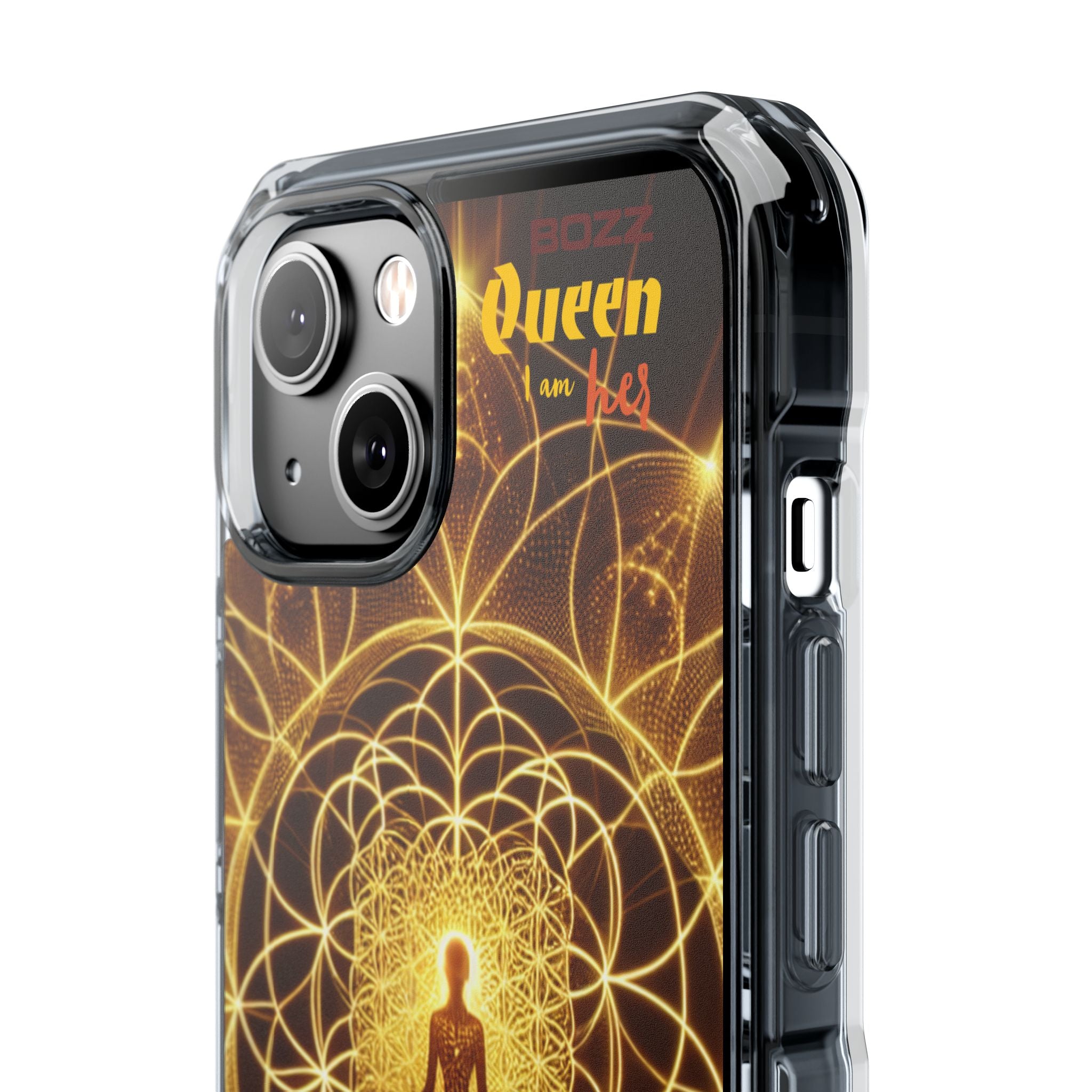 Spiritual Magnetic Phone Case - Boho Chic, Crystal Energy, Mindfulness Gift, Yoga Accessory, Meditation Decor