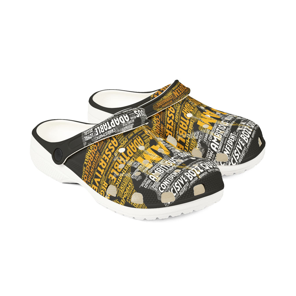 Bozz Queen I AM Series Foam Clogs - Inspirational Comfort Shoes for Entrepreneurs