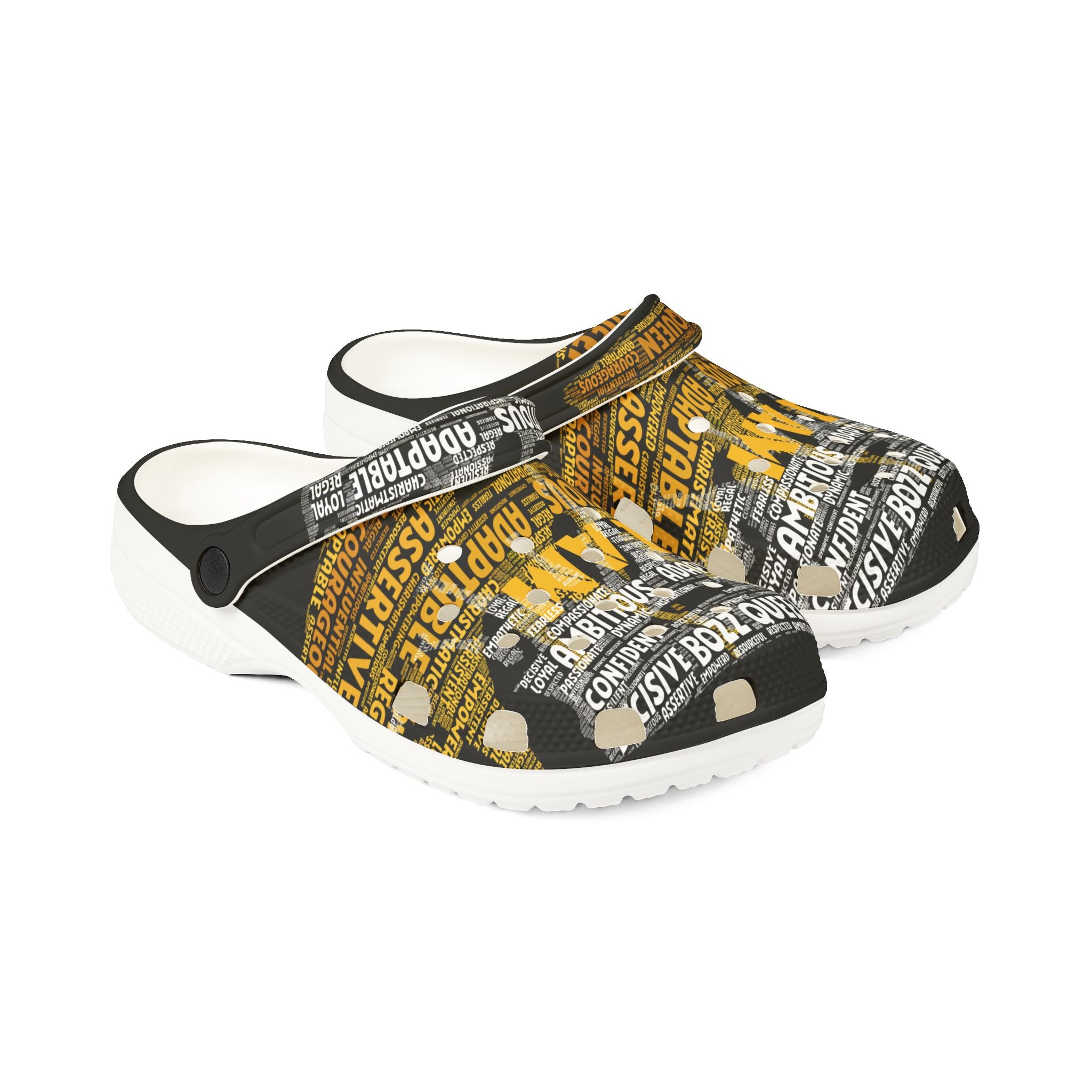 Bozz Queen I AM Series Foam Clogs - Inspirational Comfort Shoes for Entrepreneurs