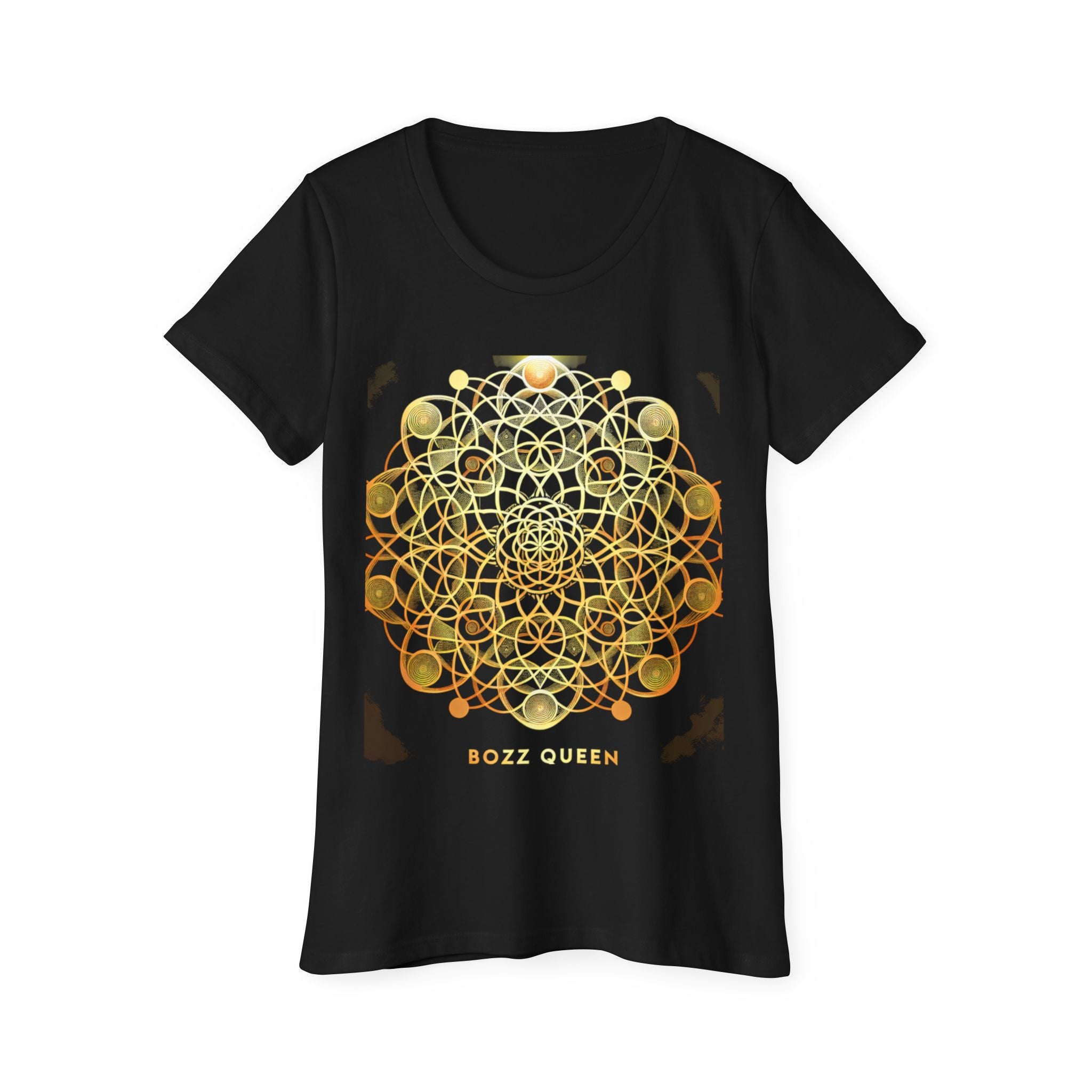 Bozz Queen Sacred Geometry Goddess T-Shirt - Women's Organic Cotton Tee