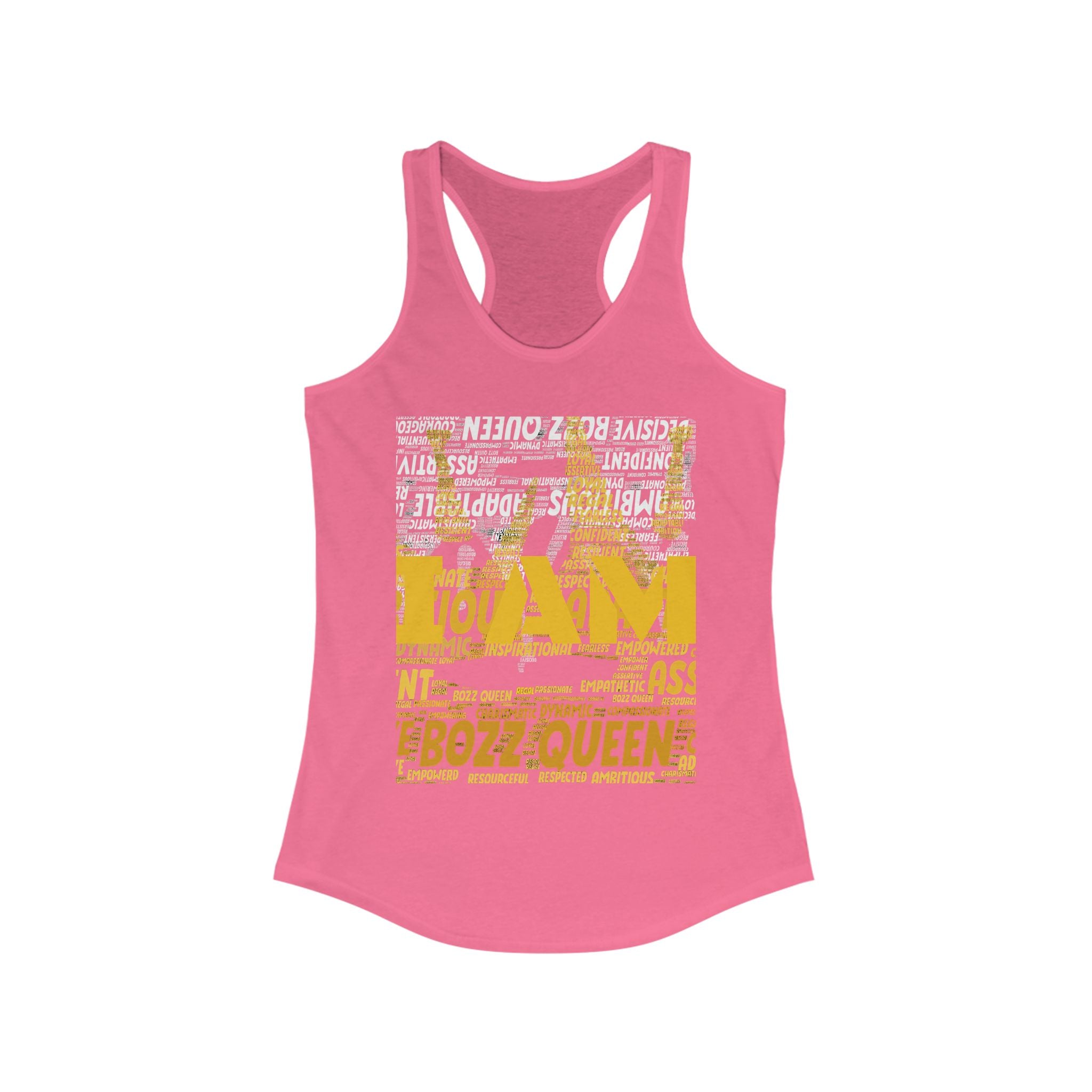 BOZZ QUEEN I AM Series Confident Queen Tank - Empowering Women's Graphic Tee