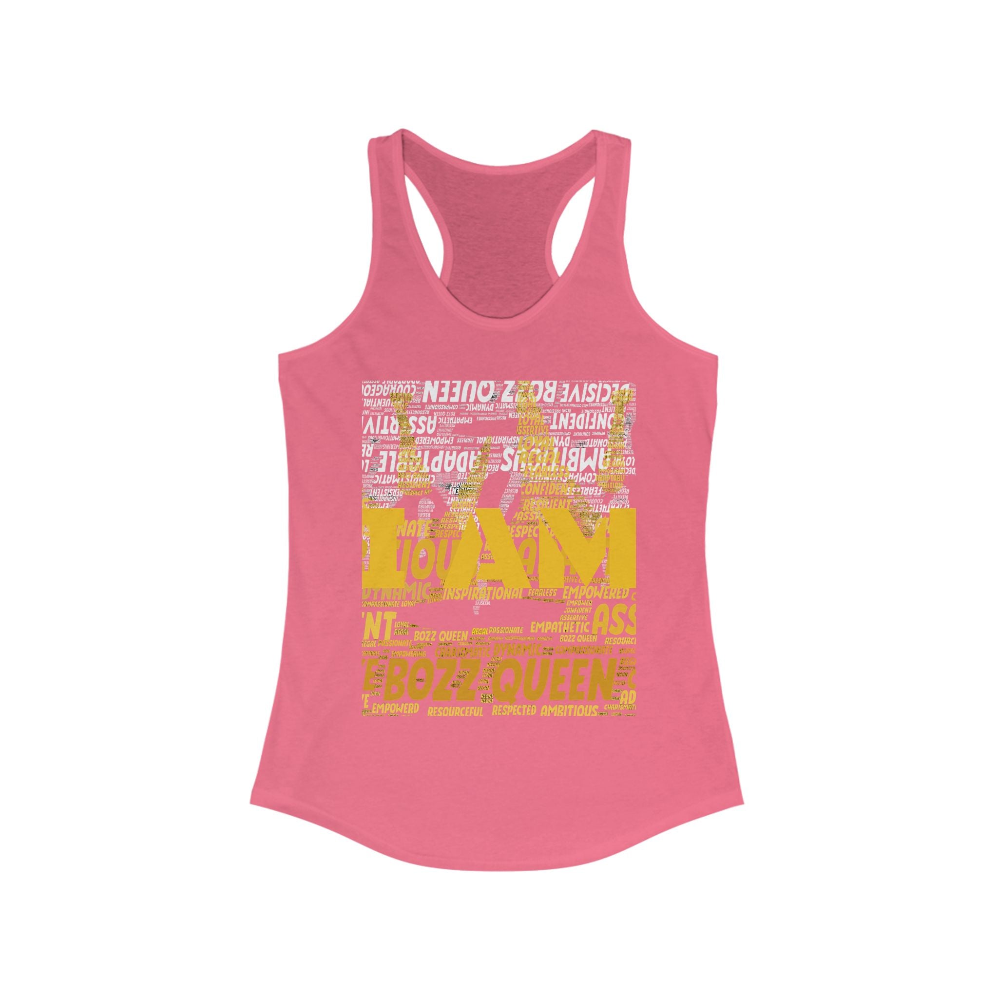 BOZZ QUEEN I AM Series Confident Queen Tank - Empowering Women's Graphic Tee