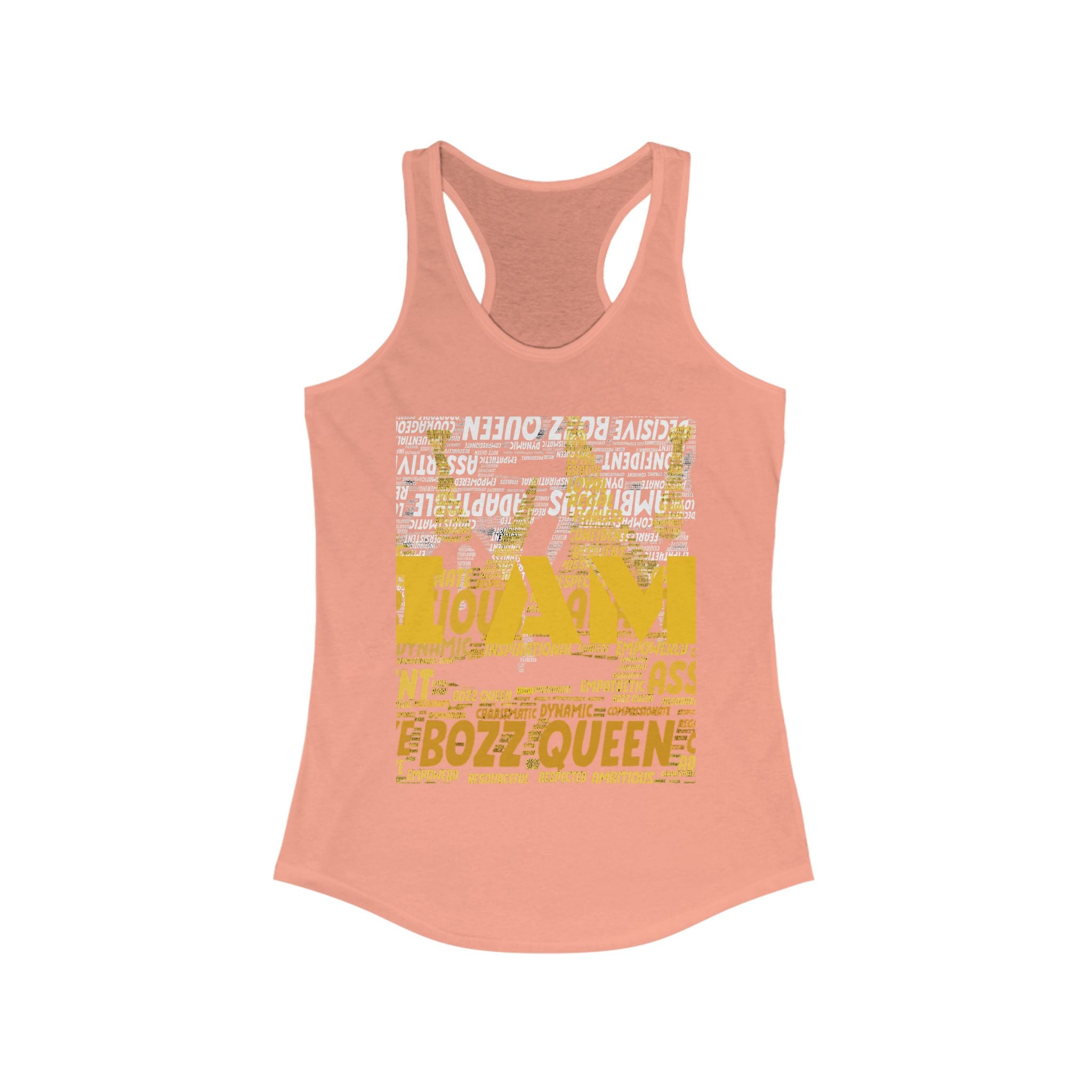 BOZZ QUEEN I AM Series Confident Queen Tank - Empowering Women's Graphic Tee
