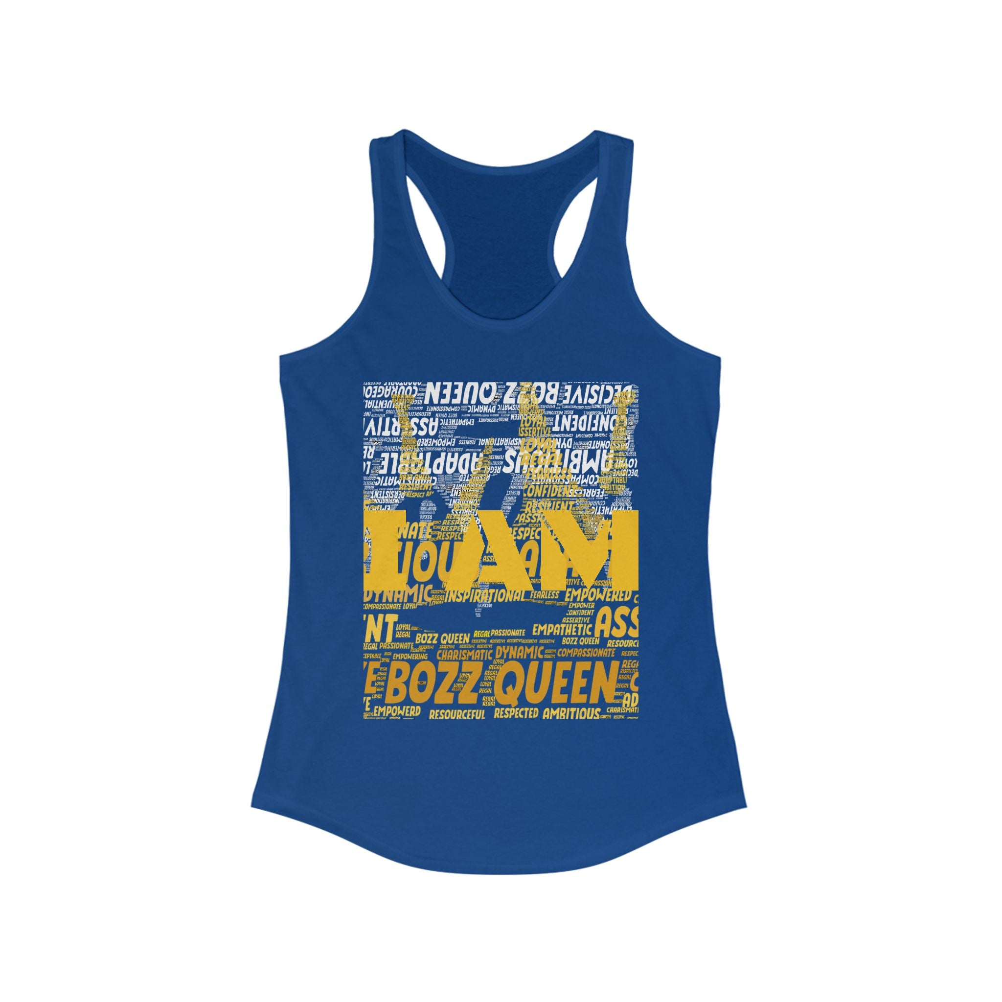 BOZZ QUEEN I AM Series Confident Queen Tank - Empowering Women's Graphic Tee