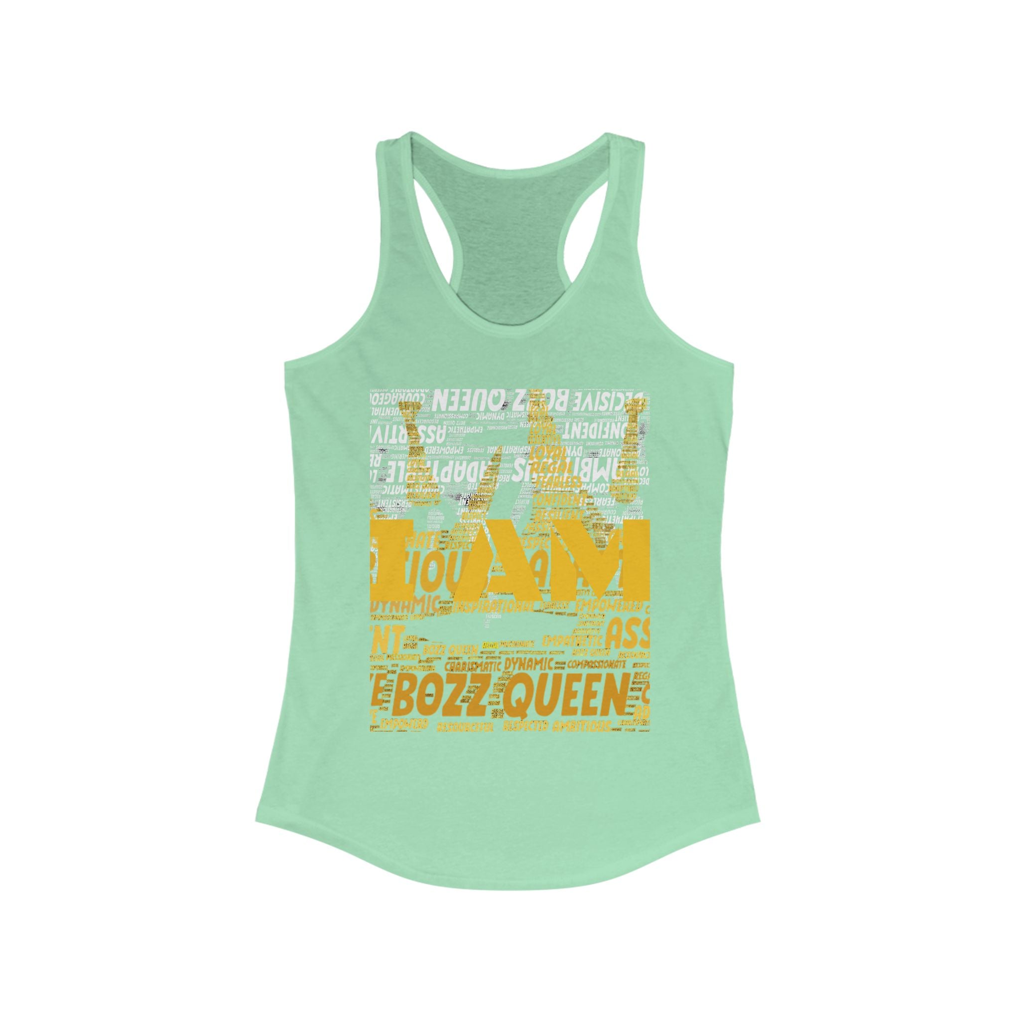 BOZZ QUEEN I AM Series Confident Queen Tank - Empowering Women's Graphic Tee