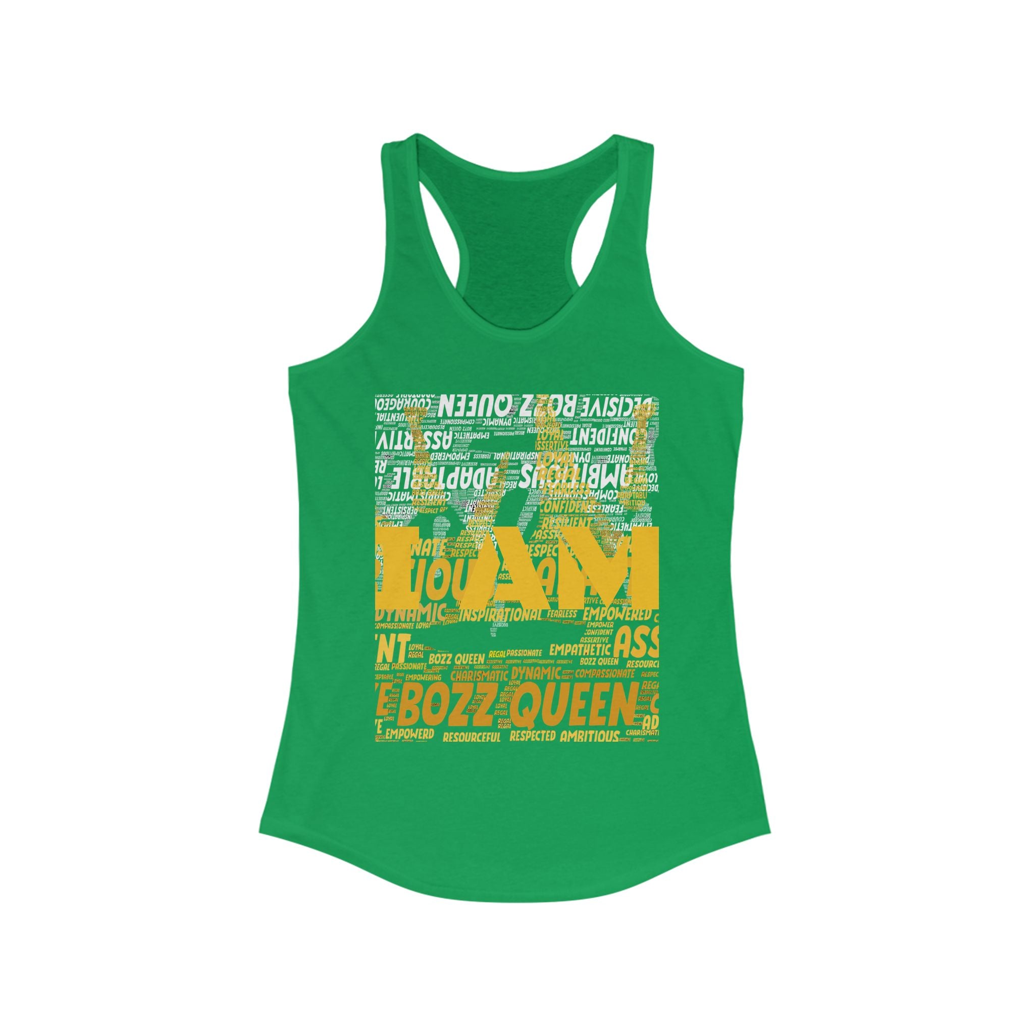 BOZZ QUEEN I AM Series Confident Queen Tank - Empowering Women's Graphic Tee