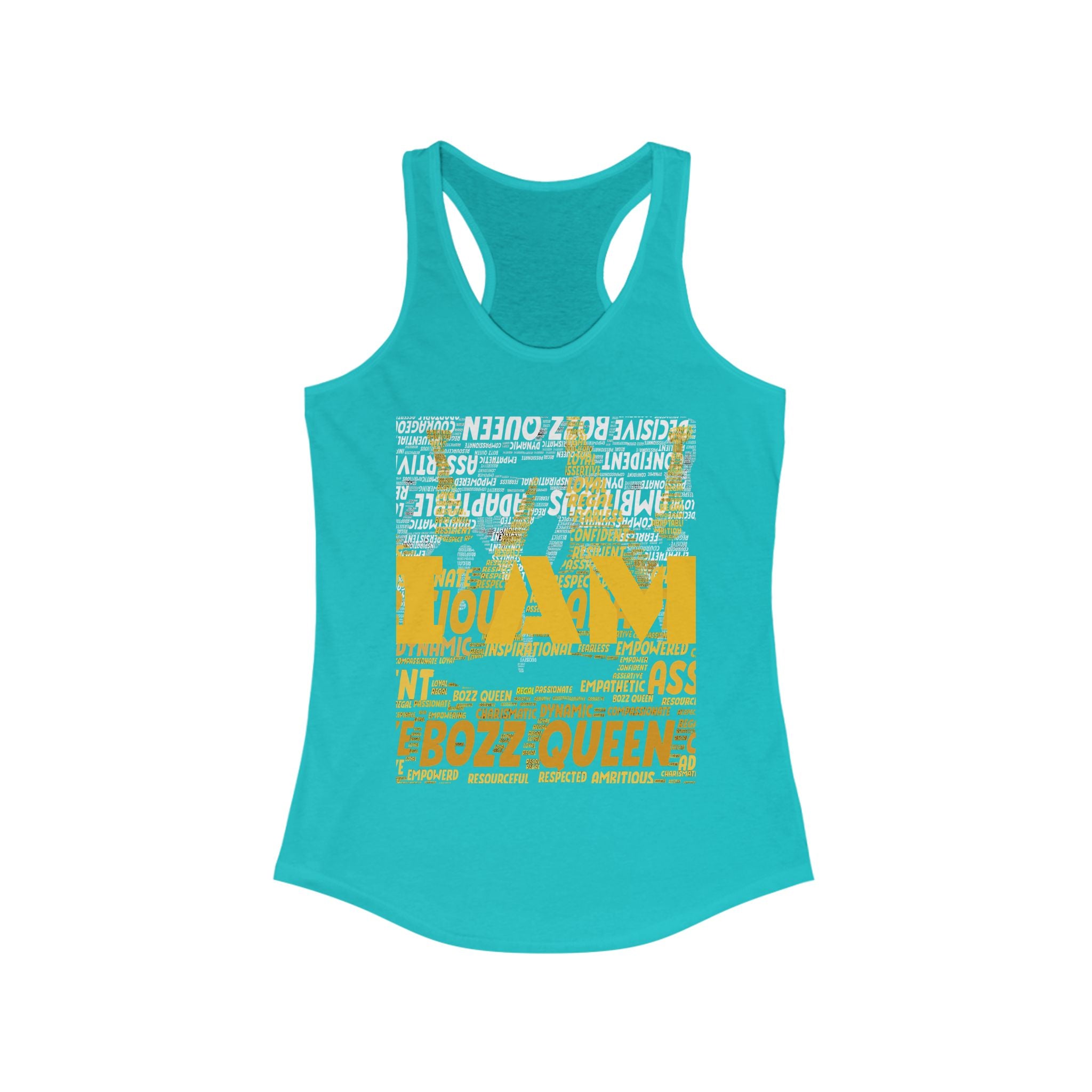 BOZZ QUEEN I AM Series Confident Queen Tank - Empowering Women's Graphic Tee