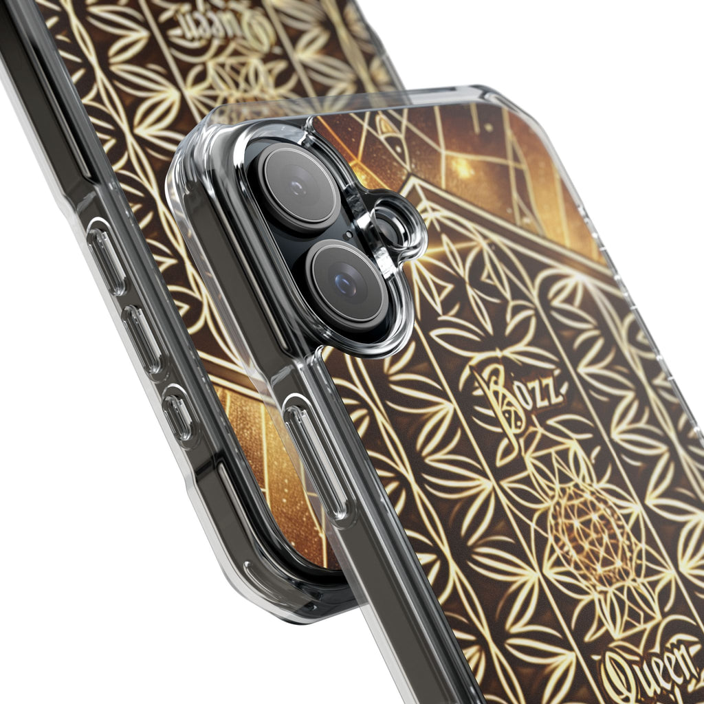 Magnetic Phone Case, Bozz Queen Case, Unique Clear Case, Customizable Phone Cover, Perfect Gift for Her