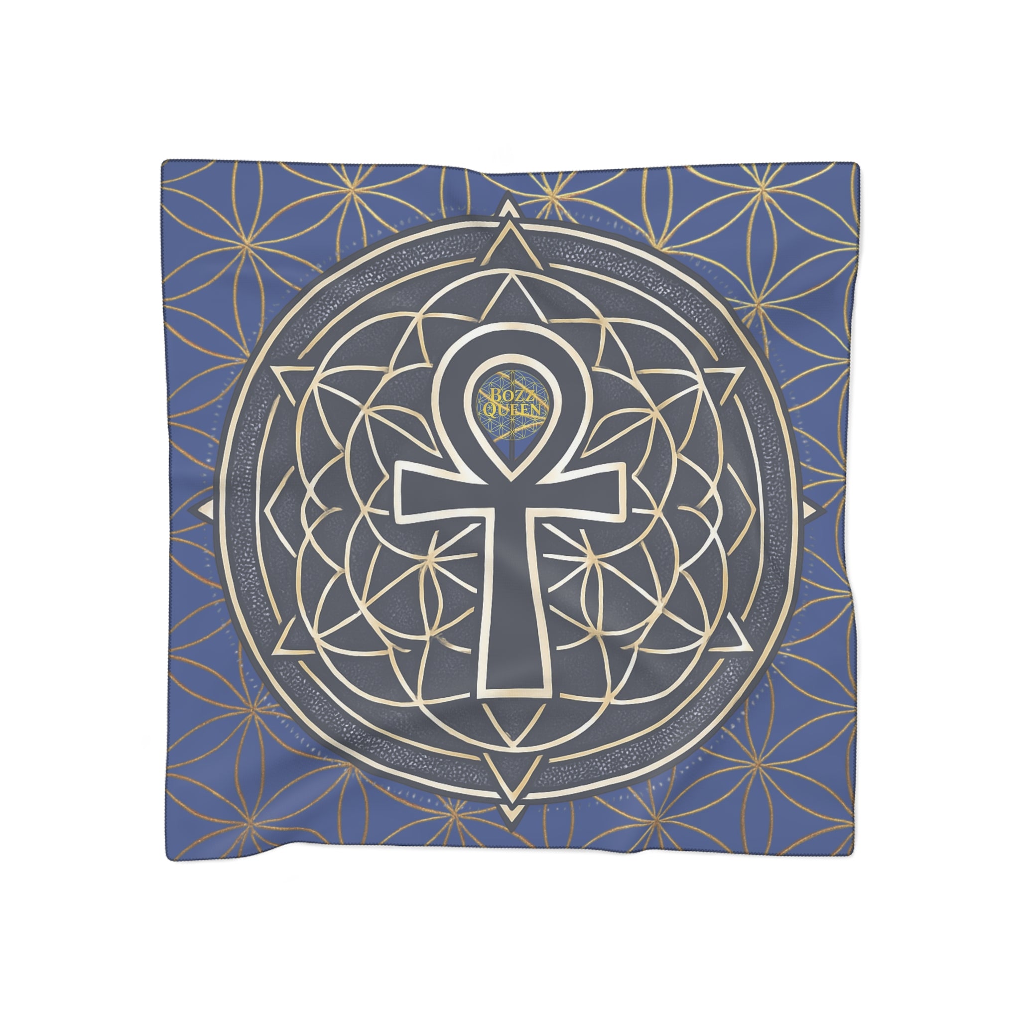 Flower of Life Meditation Scarf - Sacred Geometry Spiritual Accessory