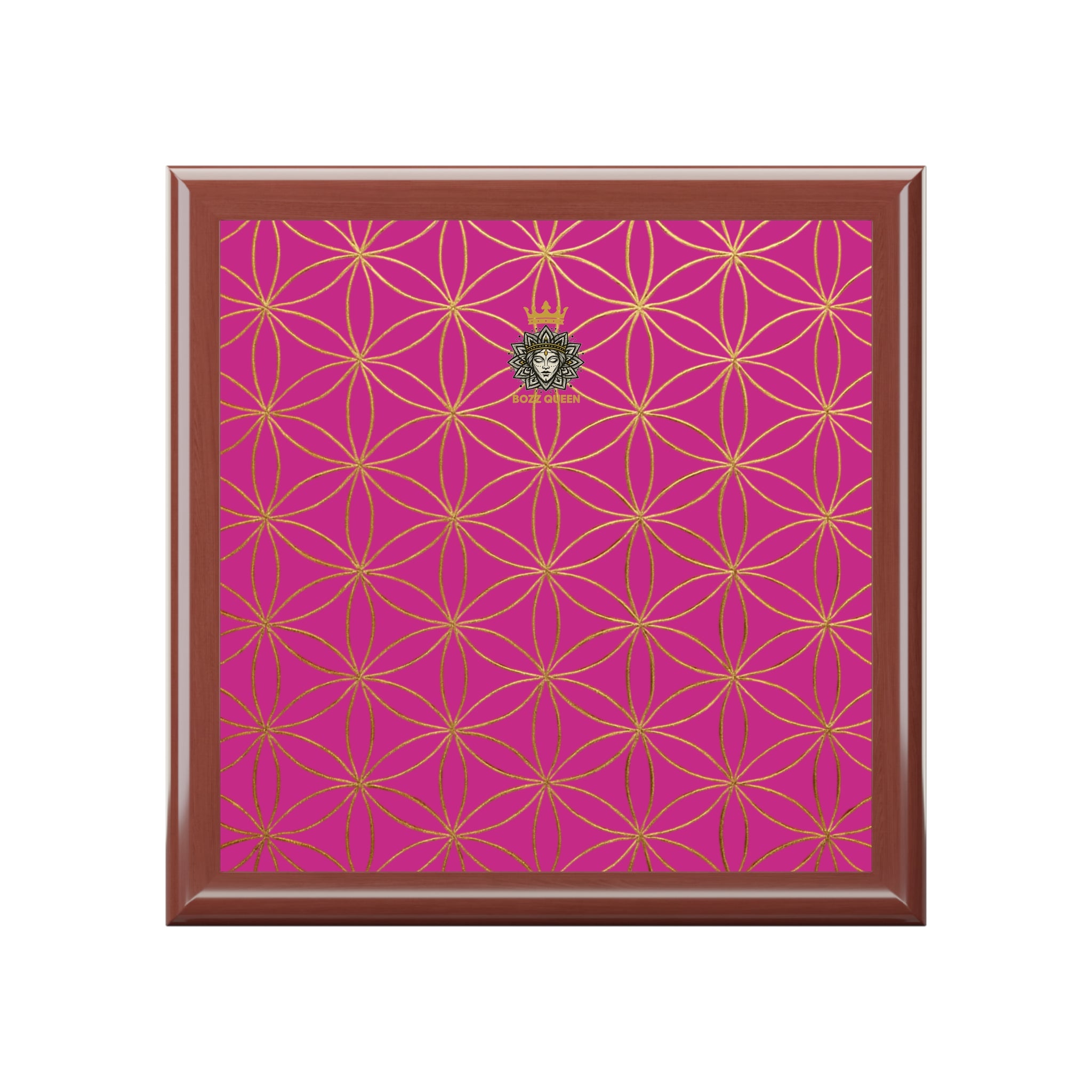 Flower of Life Jewelry Box - Pink Elegant Keepsake Organizer