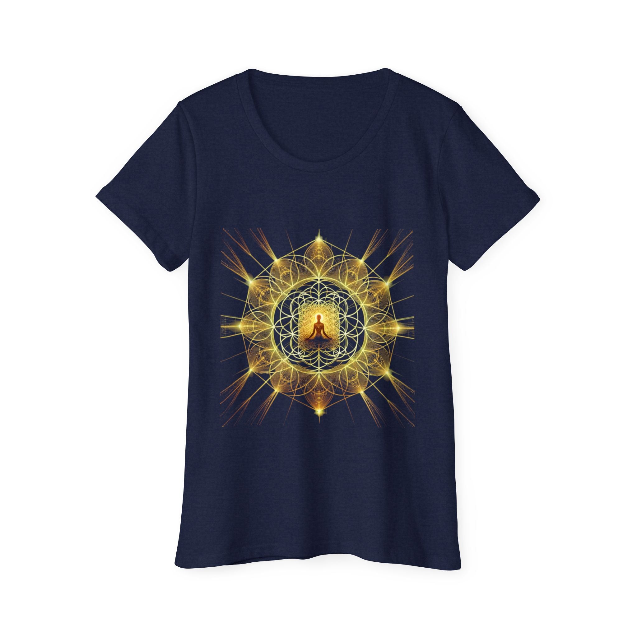 Bozz Queen Namaste Sacred Geometry Goddess T-Shirt - Women's Organic Tee