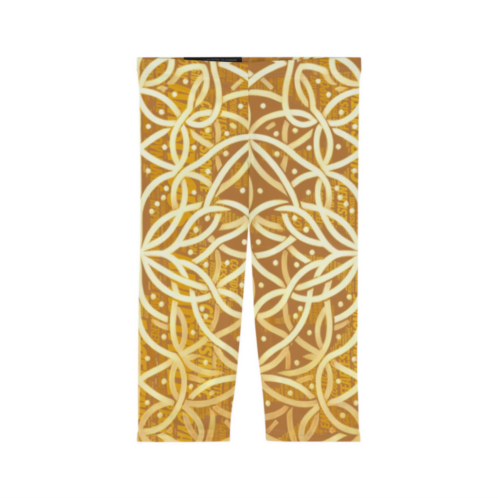 Light Brown Chic Women's Capri Leggings - Stylish Yoga Pants & Activewear