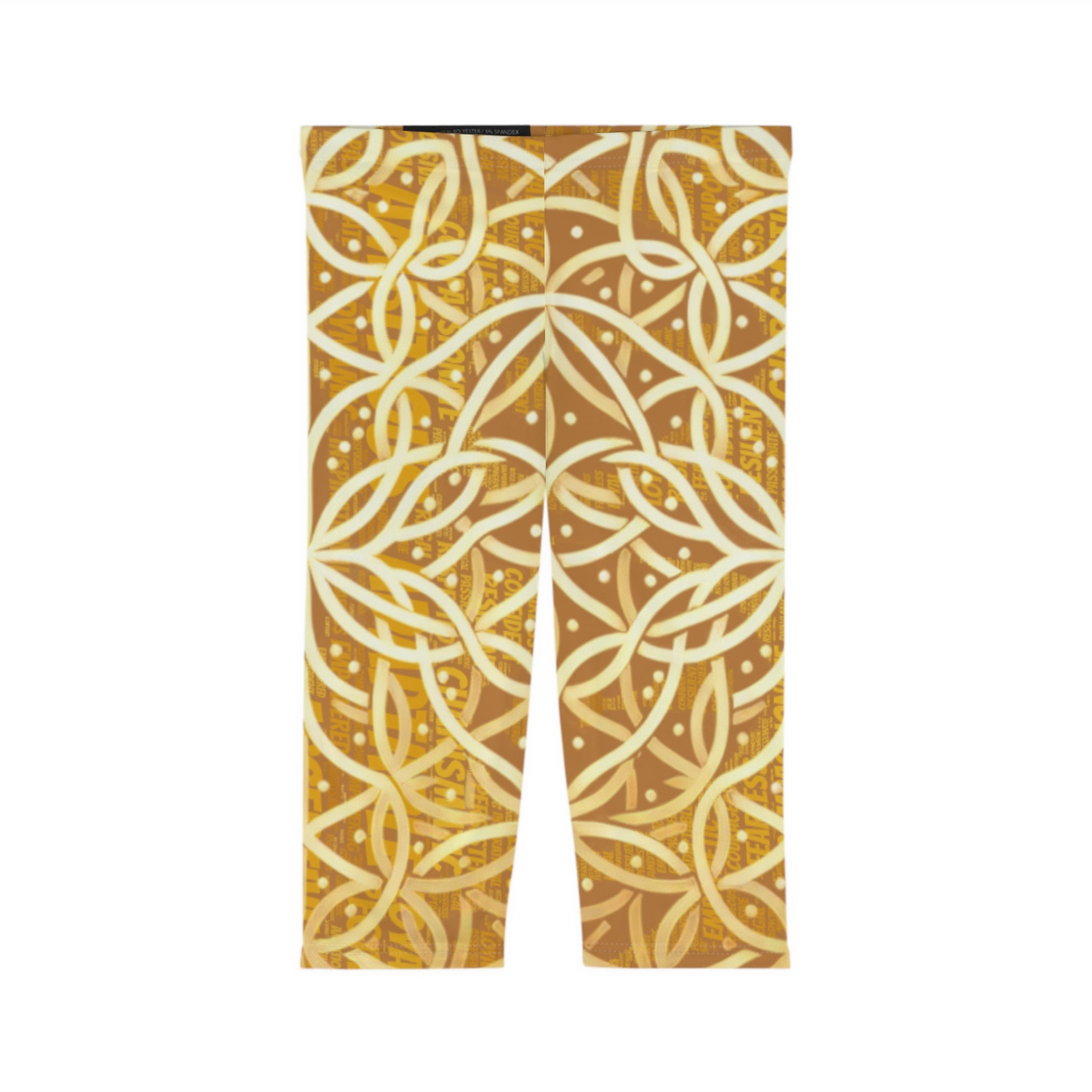 Light Brown Chic Women's Capri Leggings - Stylish Yoga Pants & Activewear