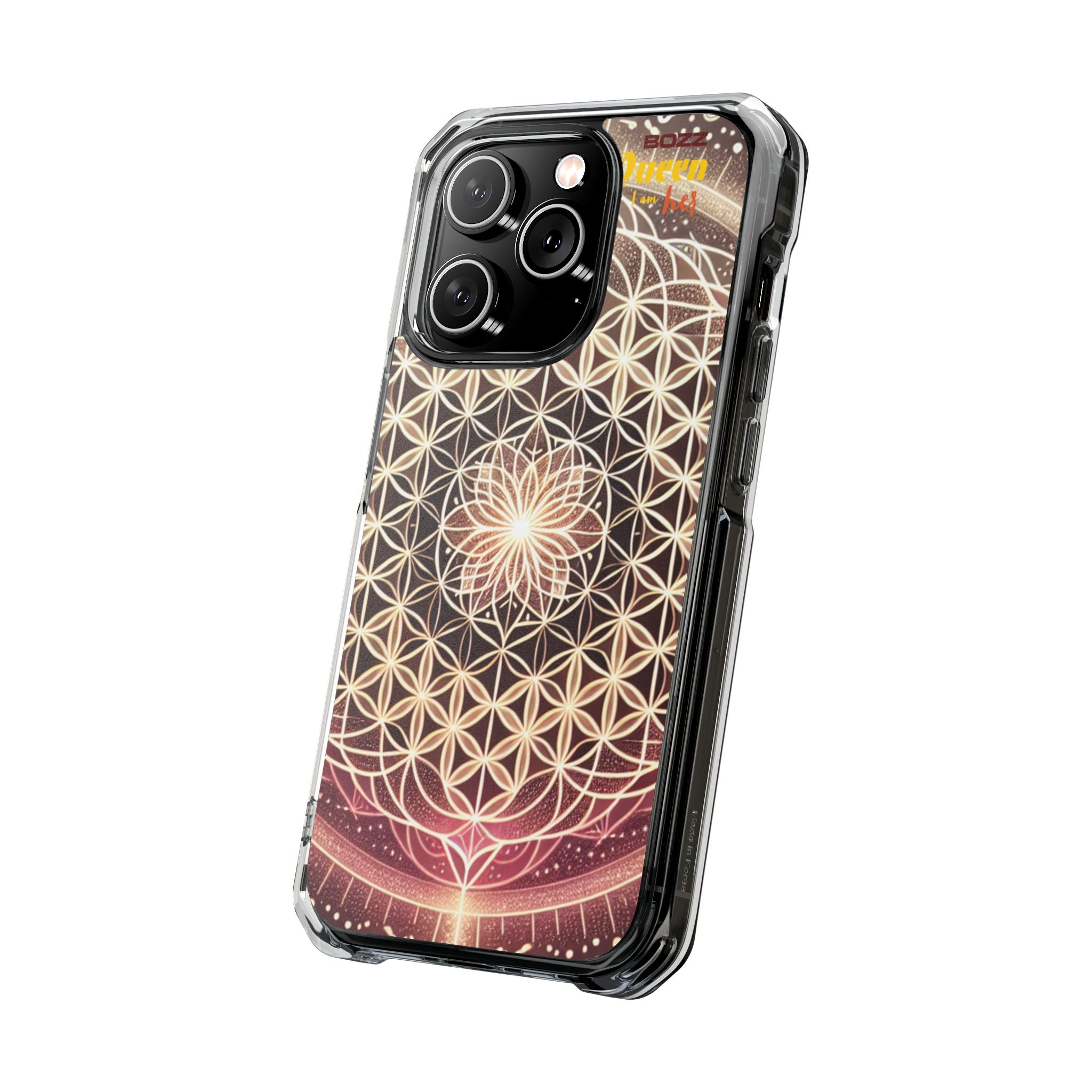 Magnetic Clear Impact Phone Cases, Protective Crystal Shells for Phone, Phone Accessories for Gift, Aura Design Case, Bohemian Style [...]