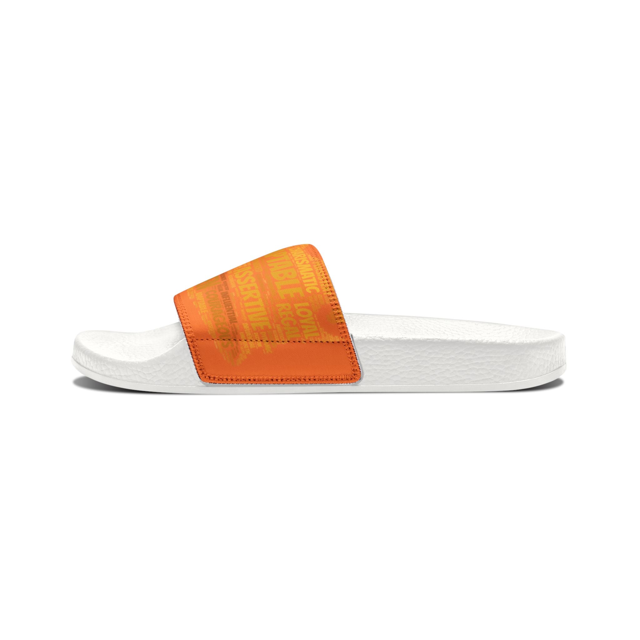 Bozz Queen Light Orange & Gold Women's Sandals - Removable Strap Beach Slides