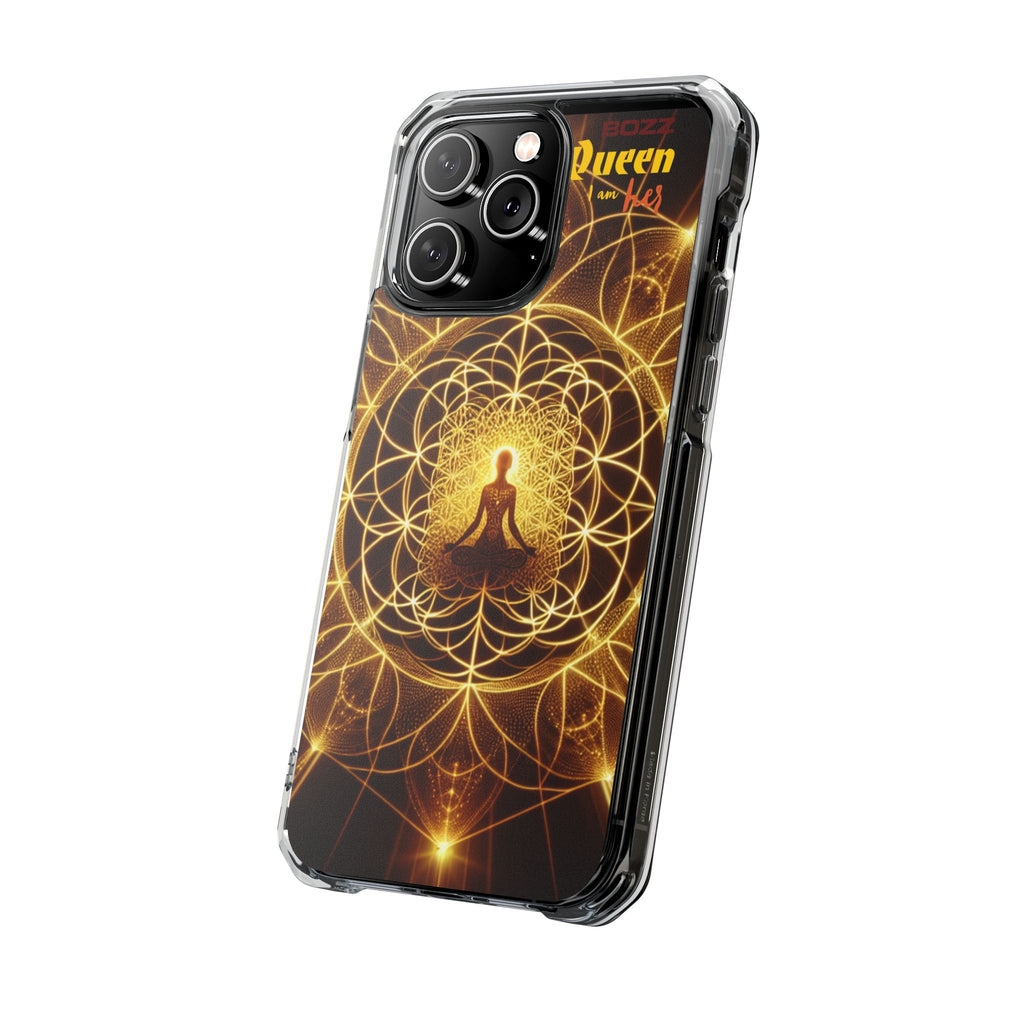 Spiritual Magnetic Phone Case - Boho Chic, Crystal Energy, Mindfulness Gift, Yoga Accessory, Meditation Decor