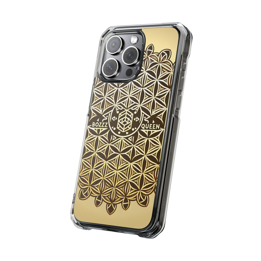 Magnetic Phone Case with Geometric Design, Aesthetic Impact Case for iPhone, Unique Phone Accessories, Gift for Her, Trendy Tech Gadget