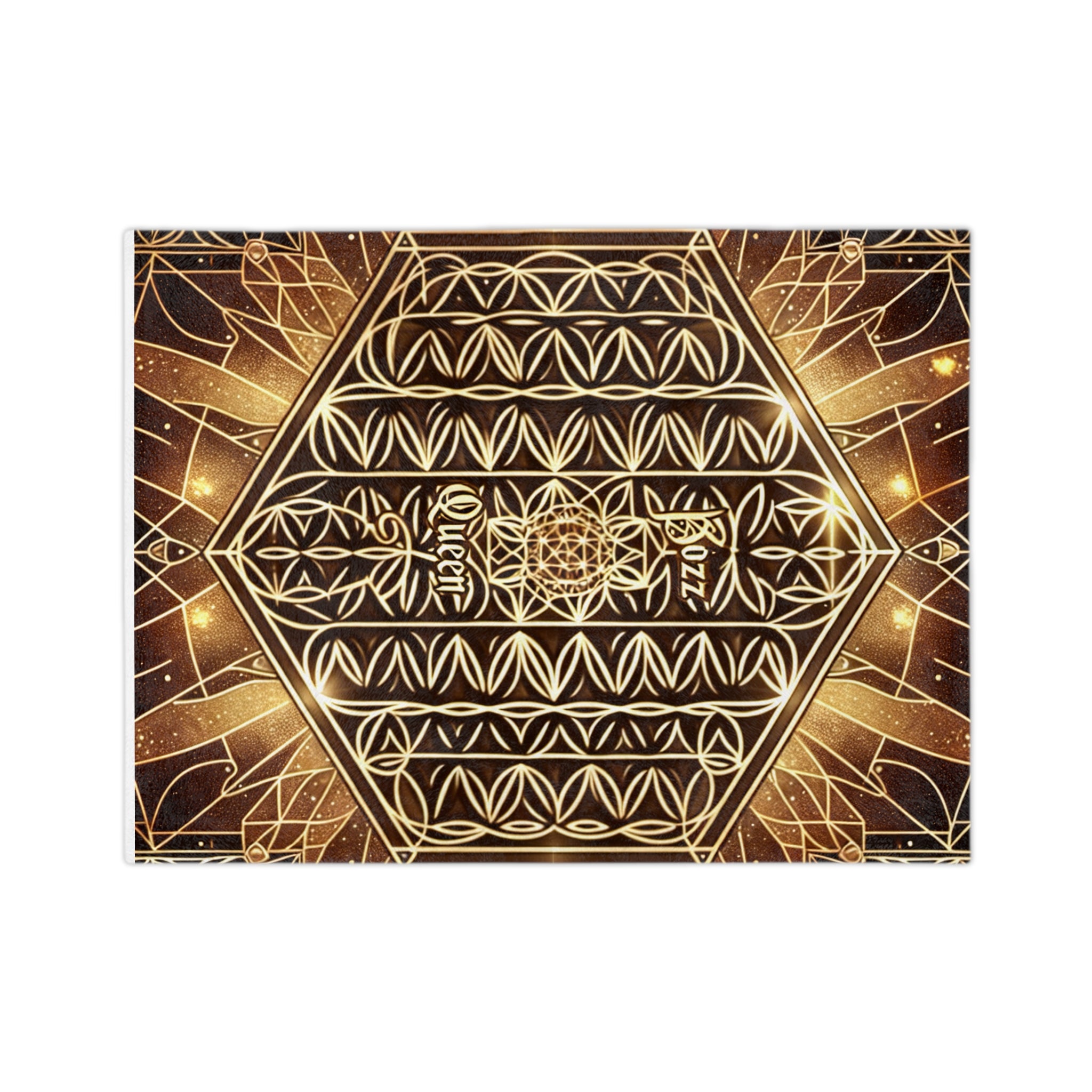 Boho Velveteen Microfiber Blanket - Cozy Luxury Throw for Home, Gift for Her, Astrology Decor, Celebration, Queen Vibes