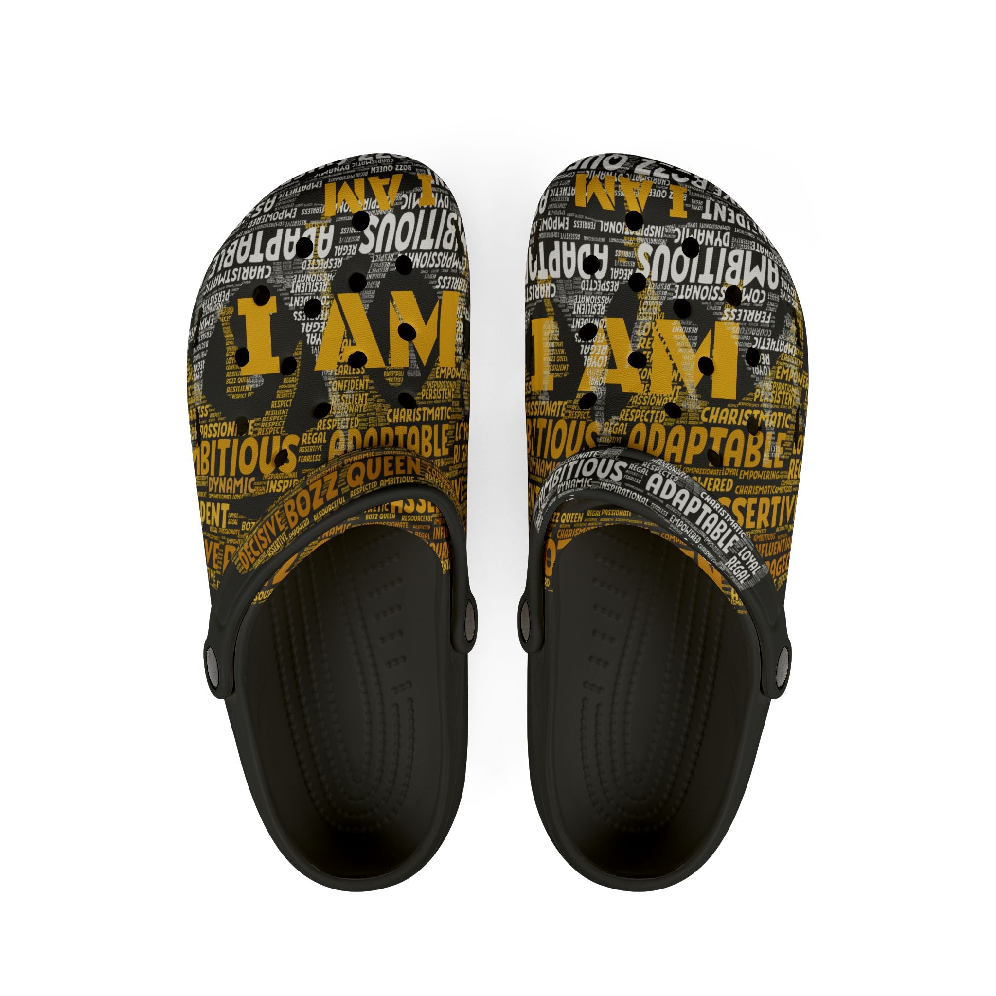 Inspirational EVA Foam Clogs - Motivational Shoes, Comfort Footwear, Gift for Entrepreneurs, Daily Wear, Rubber Slippers