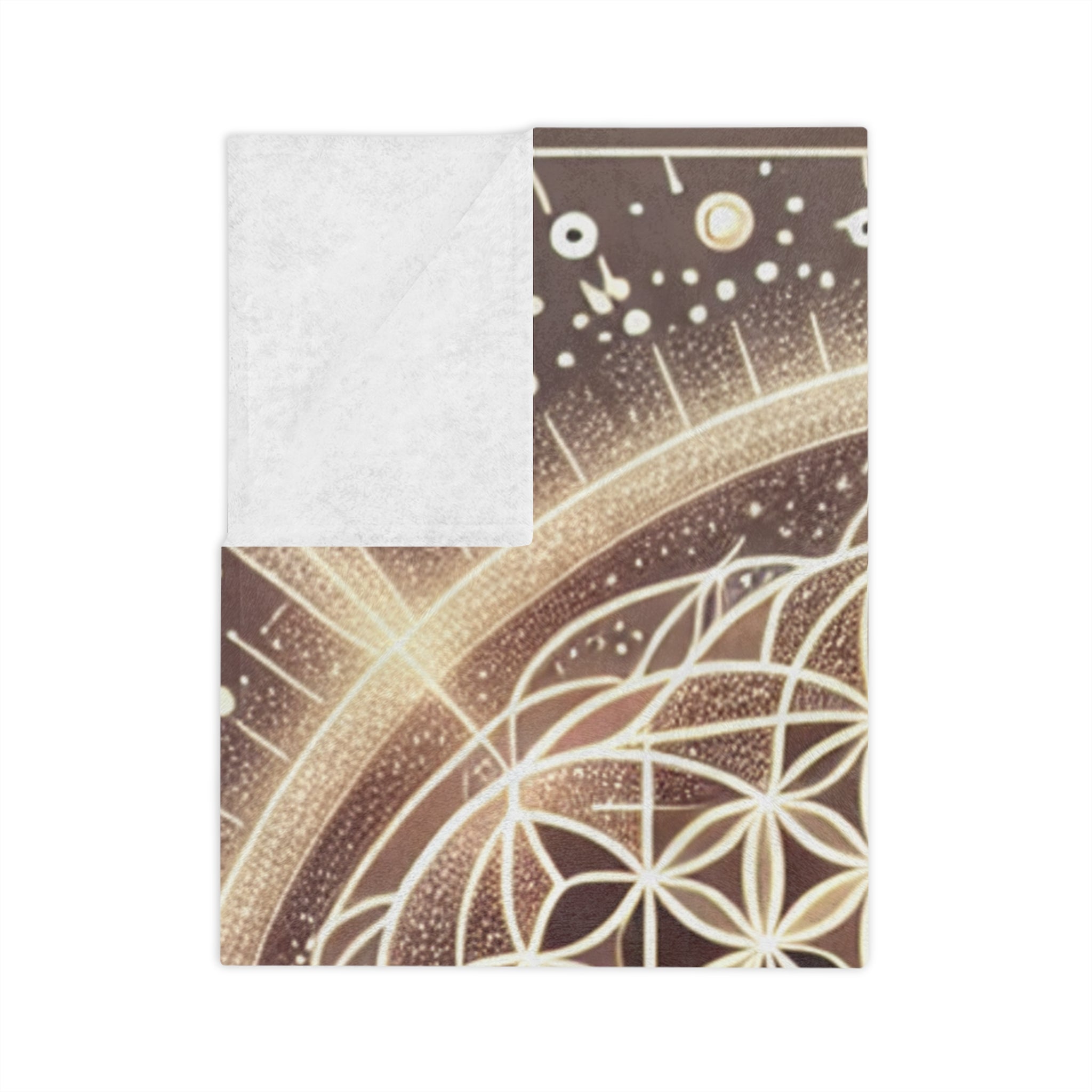 Cosmic Floral Blanket – Velveteen Microfiber Throw for Cozy Nights, Meditation, Home Decor, Spiritual Gifts, Festivals