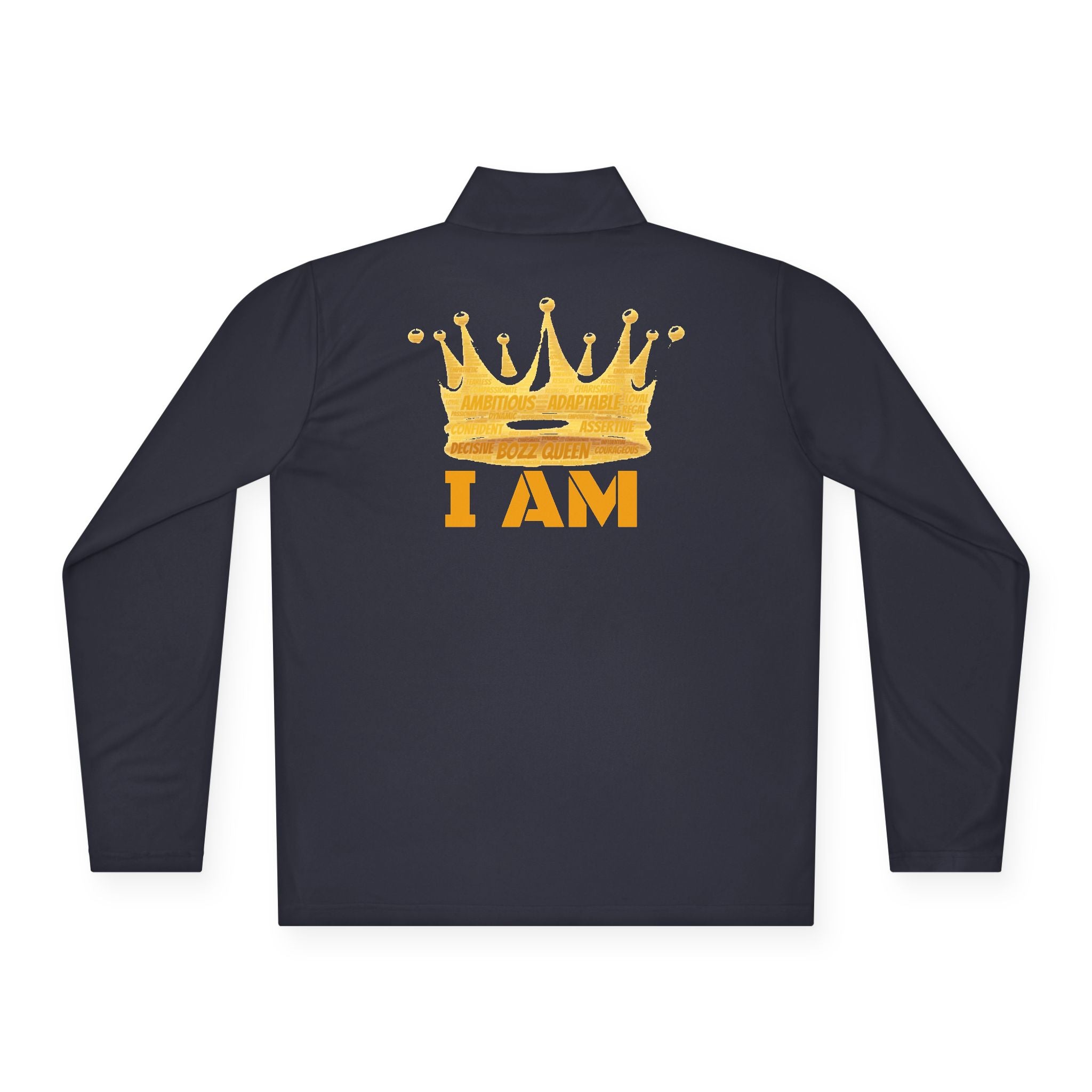 Bozz Queen I Am Bold Queen Quarter-Zip Pullover - Inspirational Athletic Wear