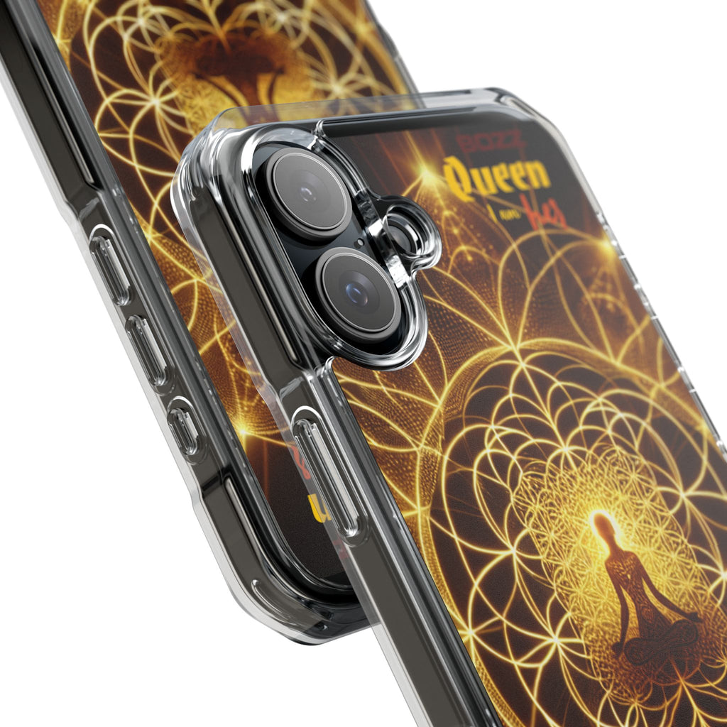 Spiritual Magnetic Phone Case - Boho Chic, Crystal Energy, Mindfulness Gift, Yoga Accessory, Meditation Decor