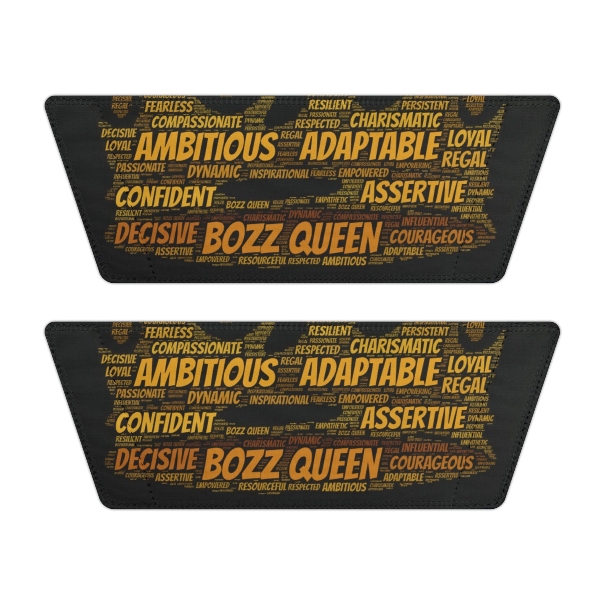 Bozz Queen Black & Gold Women's Sandals - Removable Strap Beach Slides