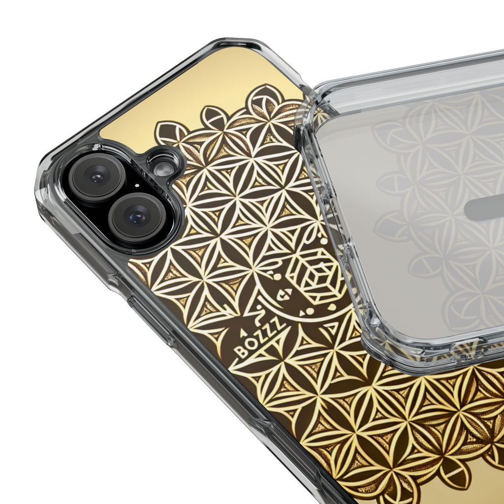 Magnetic Phone Case with Geometric Design, Aesthetic Impact Case for iPhone, Unique Phone Accessories, Gift for Her, Trendy Tech Gadget