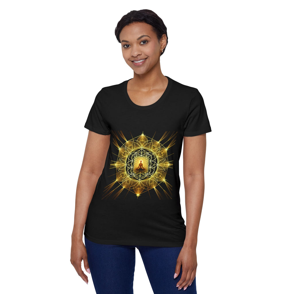 Bozz Queen Namaste Sacred Geometry Goddess T-Shirt - Women's Organic Tee