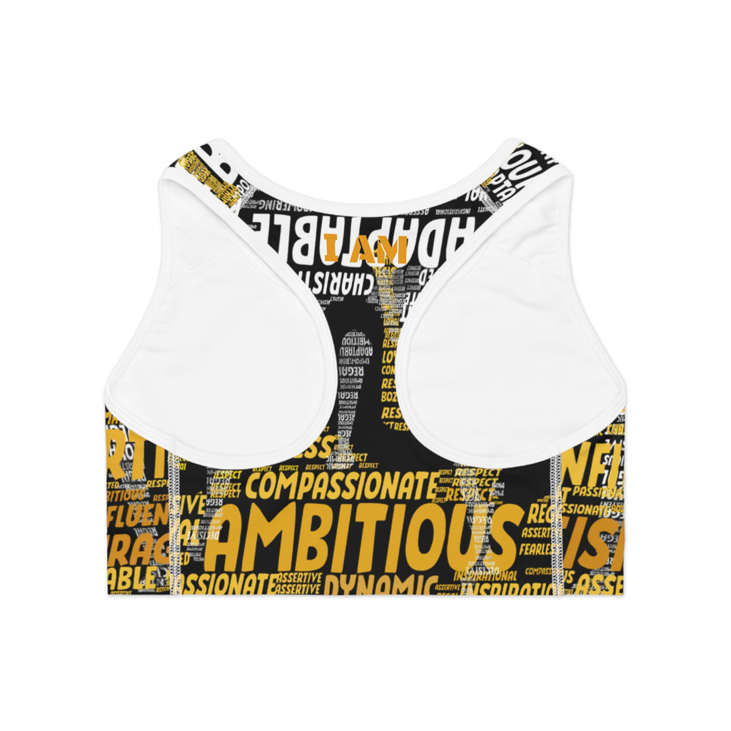 BOZZ QUEEN I AM Series Sports Bra - All Over Print