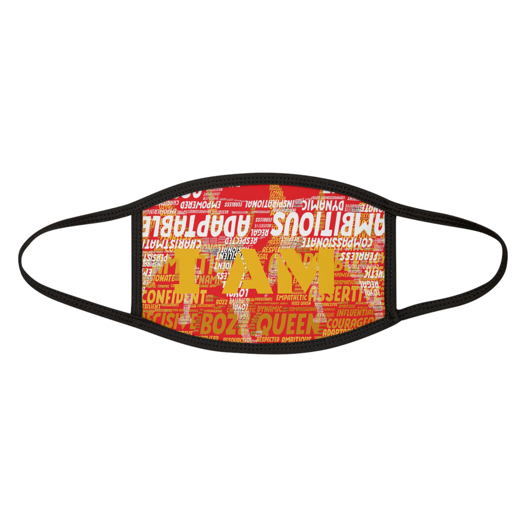 Red Empowering Face Mask - Inspirational Quotes & Affirmations