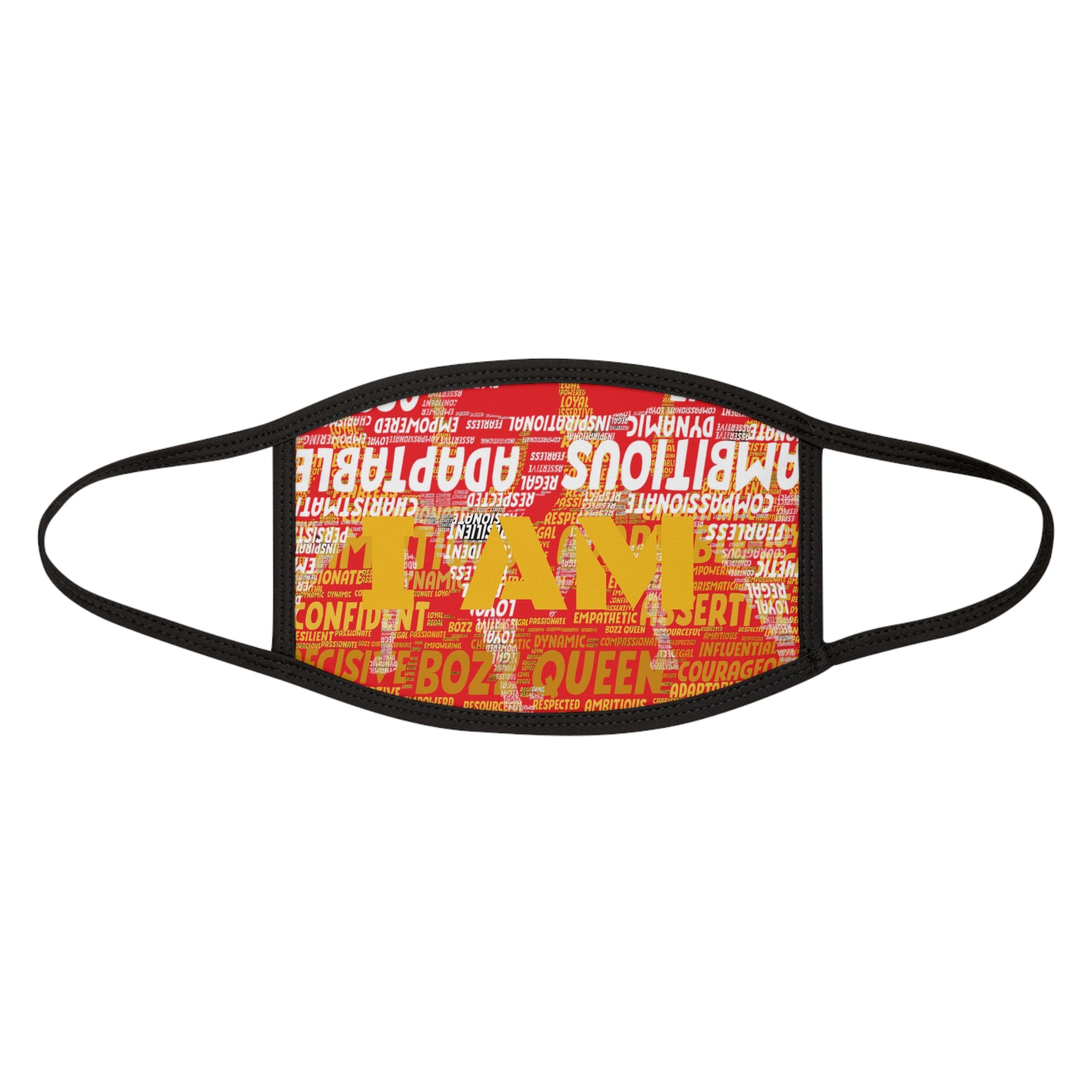 Red Empowering Face Mask - Inspirational Quotes & Affirmations