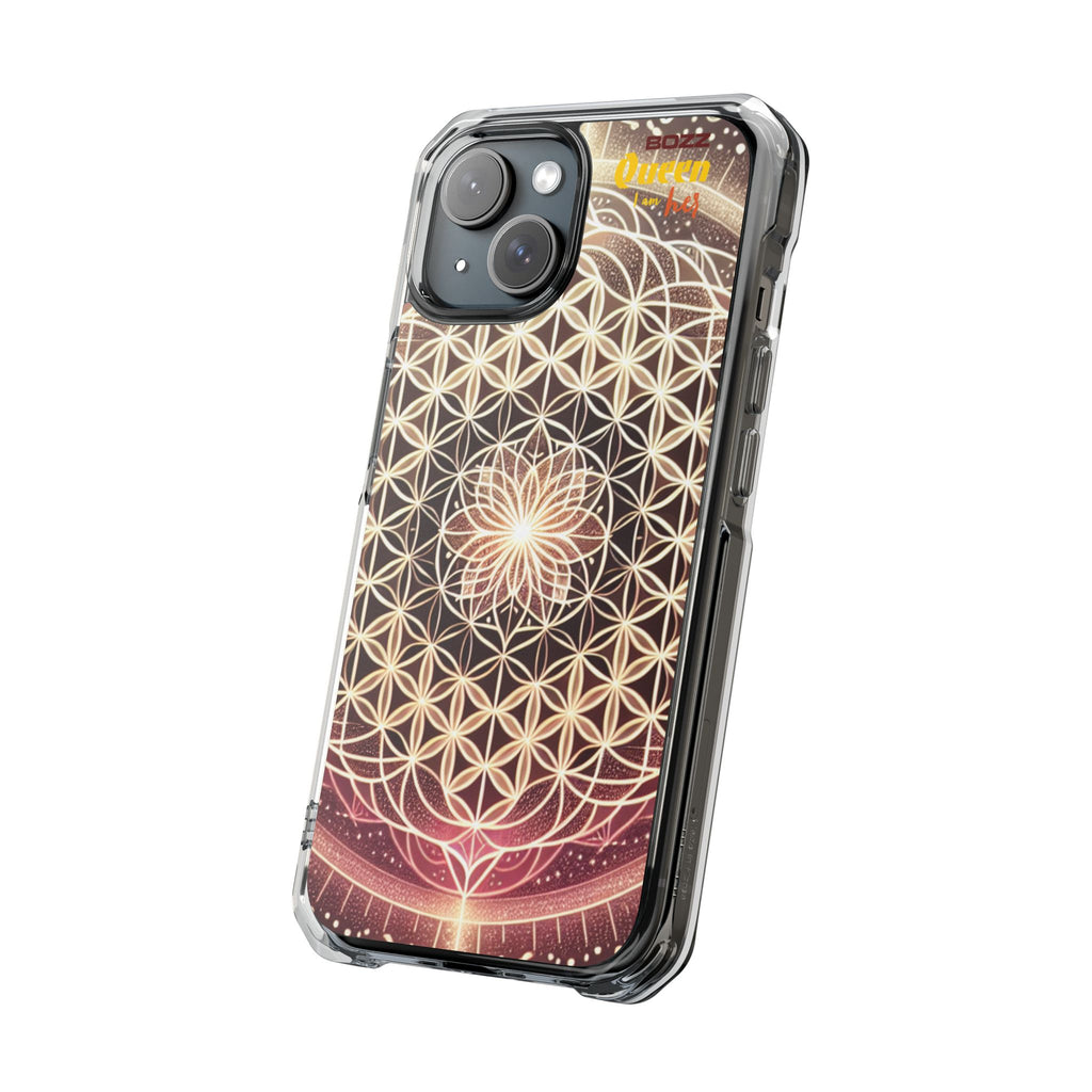 Magnetic Clear Impact Phone Cases, Protective Crystal Shells for Phone, Phone Accessories for Gift, Aura Design Case, Bohemian Style [...]