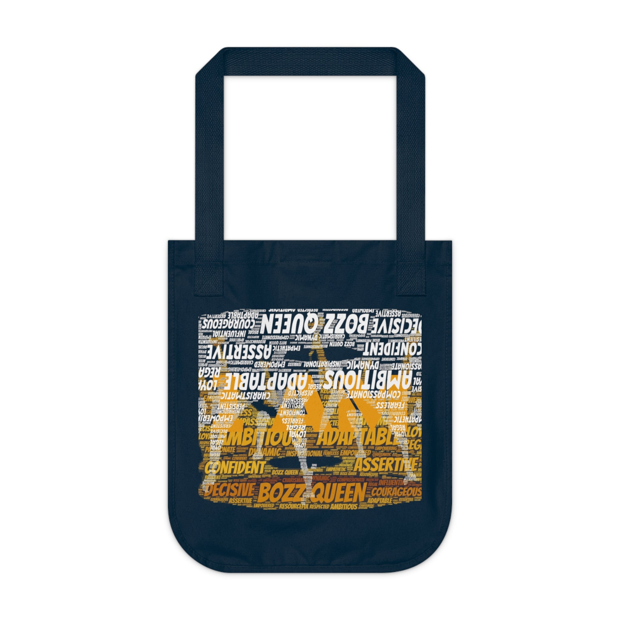 Bozz Queen I AM Series Organic Tote Bag - Sacred Geometry Eco-Friendly Canvas