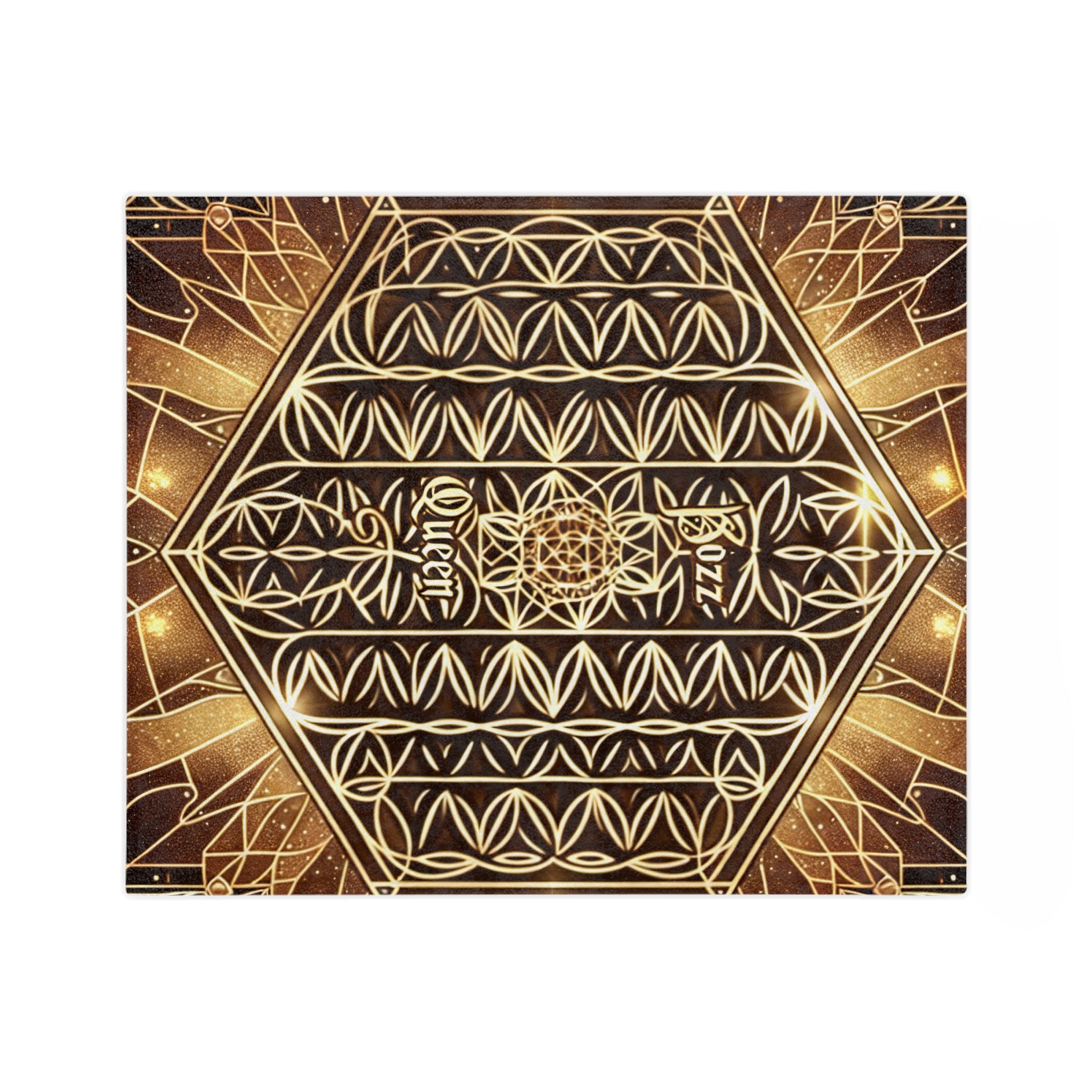 Boho Velveteen Microfiber Blanket - Cozy Luxury Throw for Home, Gift for Her, Astrology Decor, Celebration, Queen Vibes