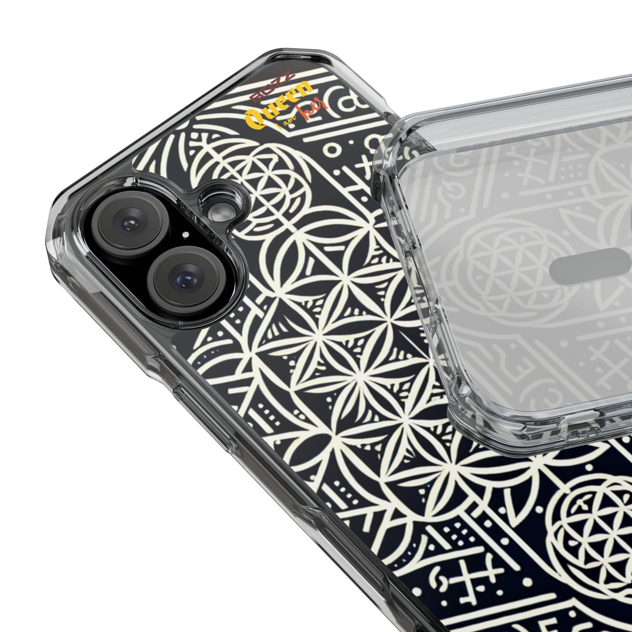 Magnetic Clear Impact Phone Cases with Geometric Design, Protective Cell Phone Covers, Unique Gift for Tech Lovers, Modern [...]