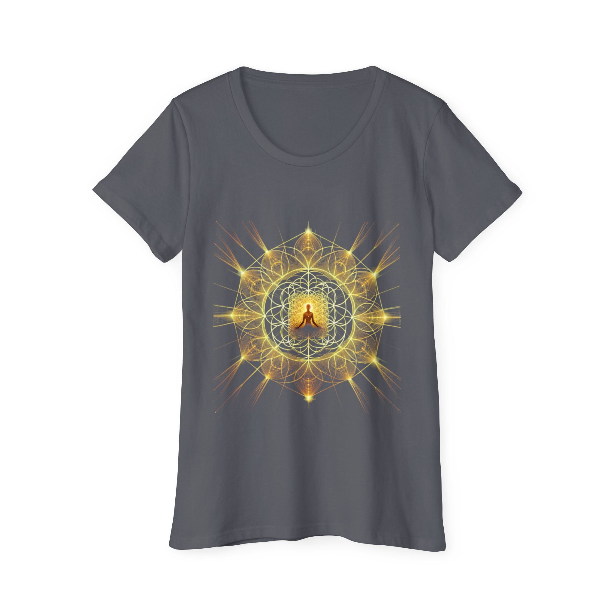 Bozz Queen Namaste Sacred Geometry Goddess T-Shirt - Women's Organic Tee