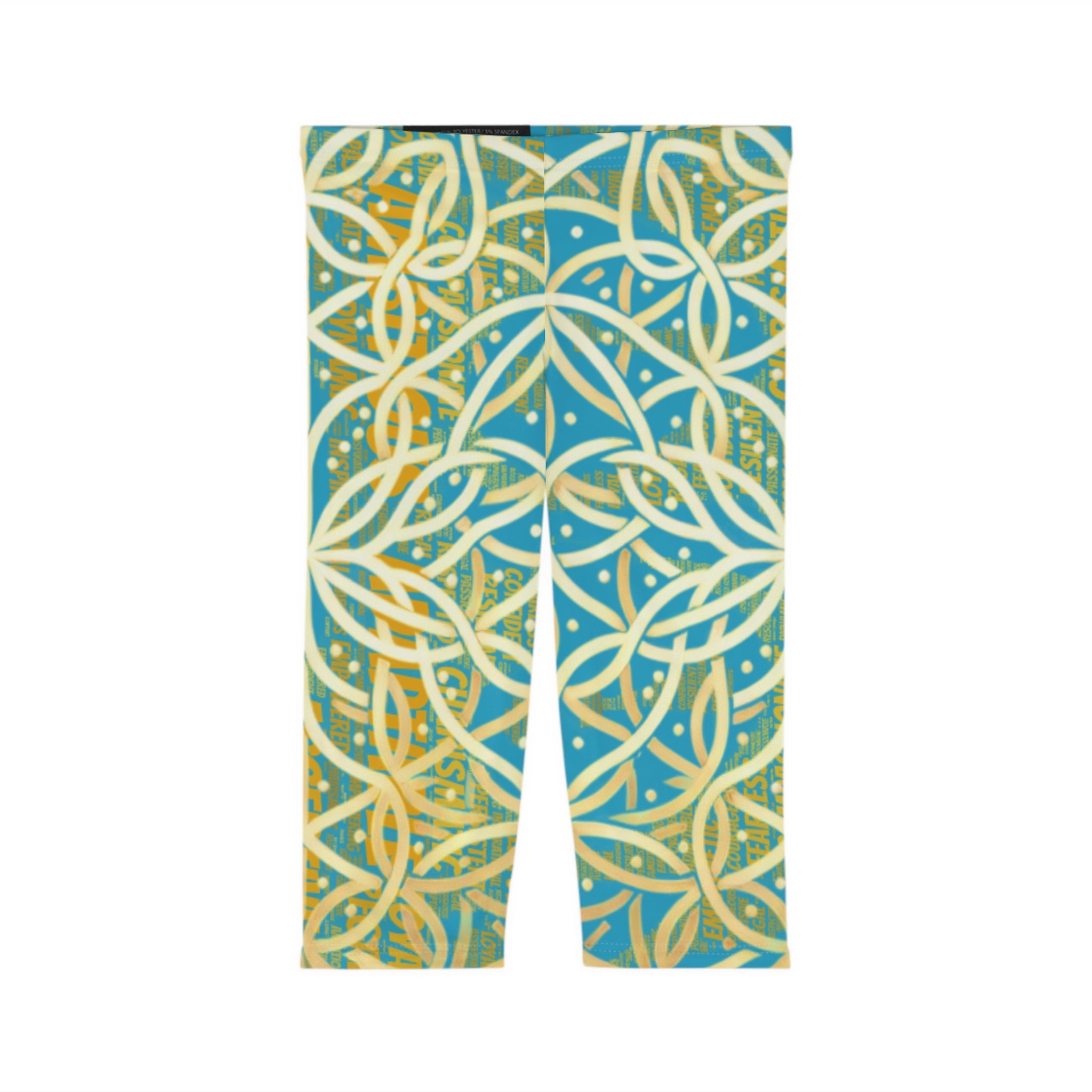 Turquoise Chic Women's Capri Leggings - Stylish Yoga Pants & Activewear