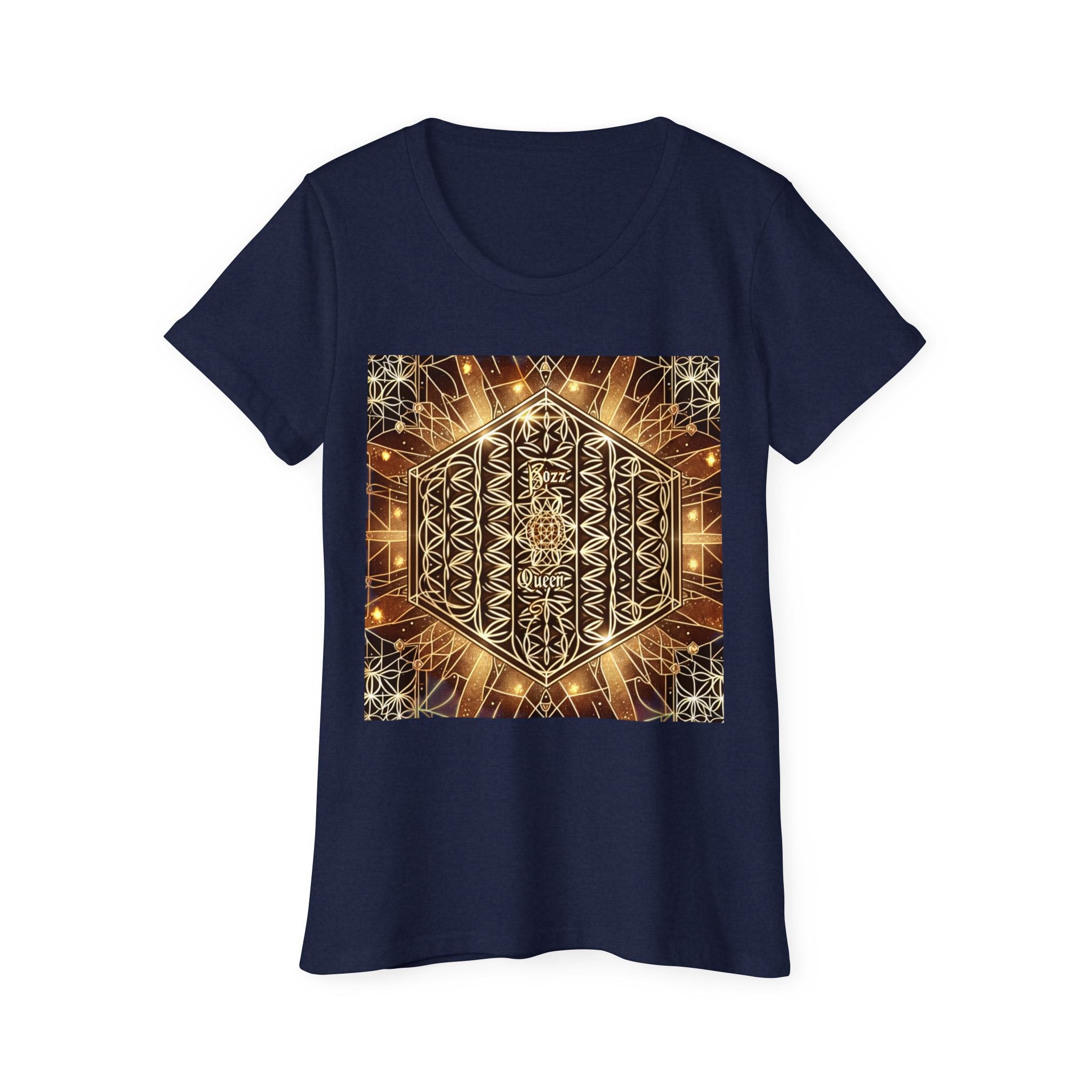 Bozz Queen Sacred Geometry Goddess T-Shirt - Women's Organic Cotton Tee