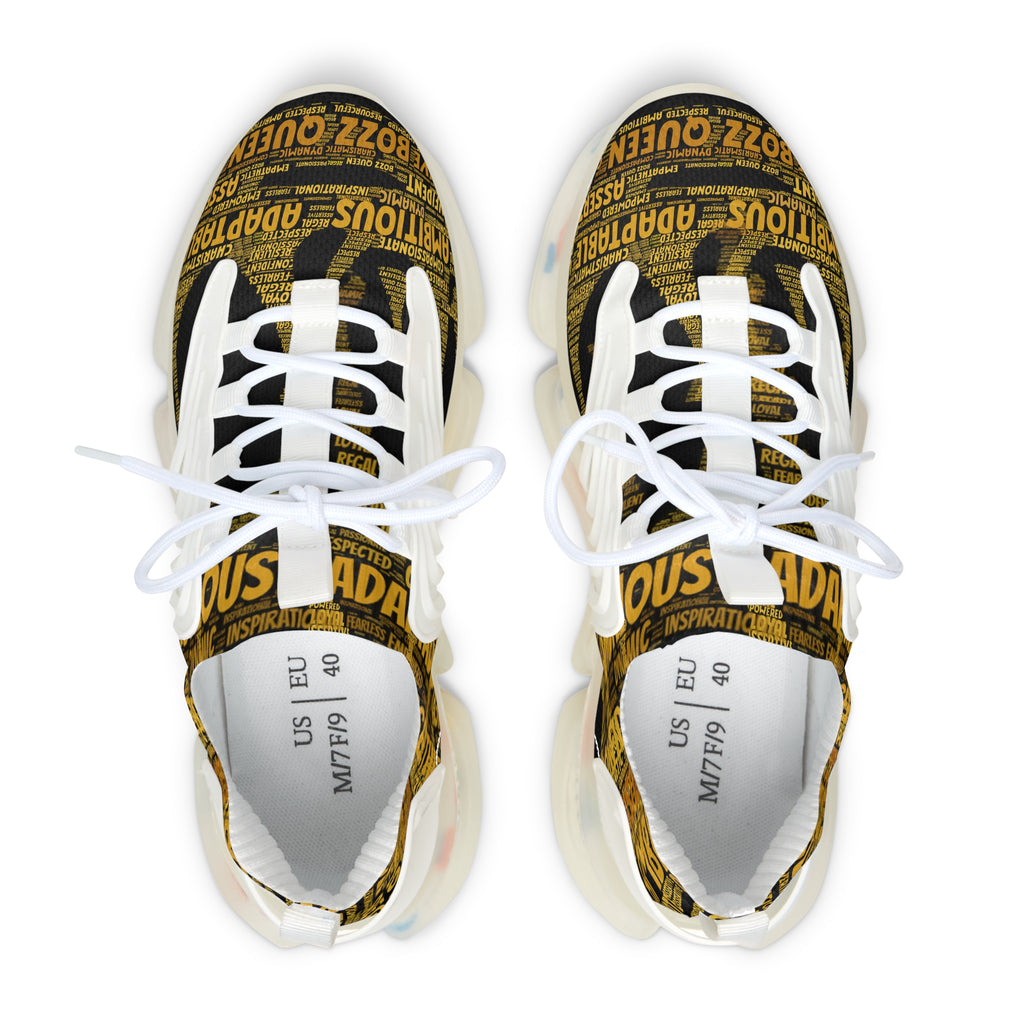Bozz Queen Ambition Women's Mesh Sneakers - Trendy Athletic Shoes for Everyday Empowerment
