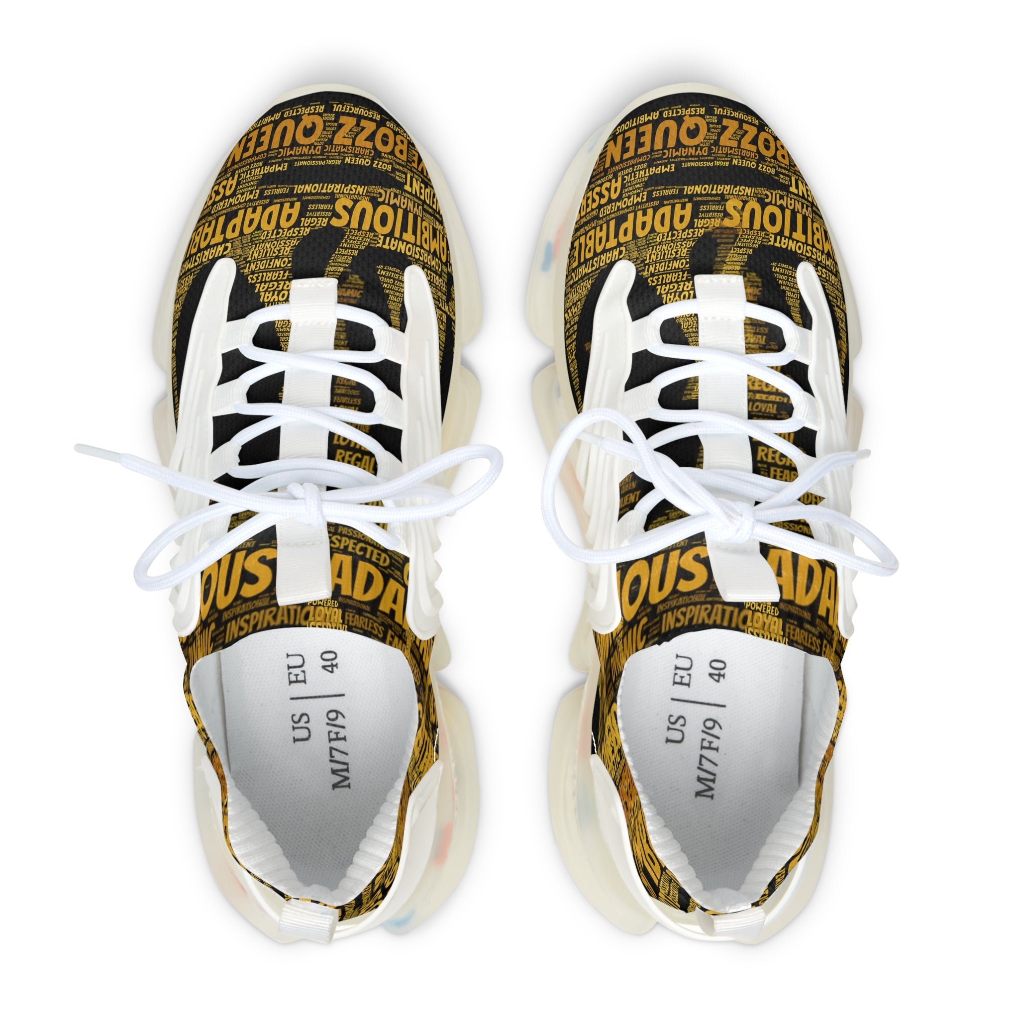 Bozz Queen Ambition Women's Mesh Sneakers - Trendy Athletic Shoes for Everyday Empowerment