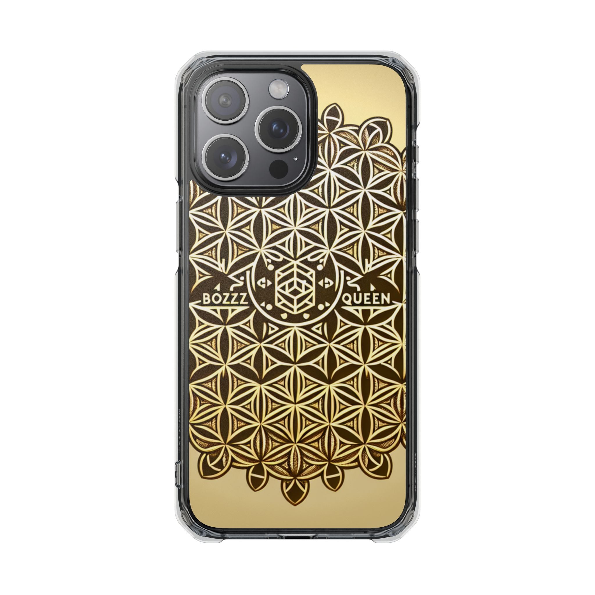 Magnetic Phone Case with Geometric Design, Aesthetic Impact Case for iPhone, Unique Phone Accessories, Gift for Her, Trendy Tech Gadget